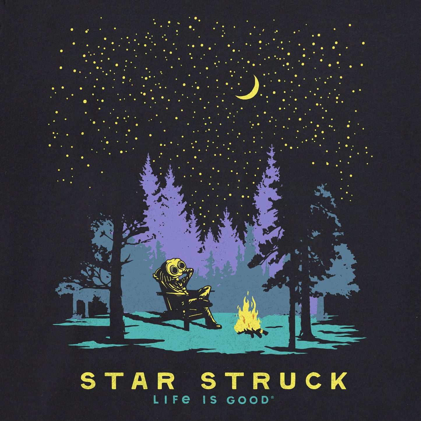 Women's Star Struck Alien Short Sleeve Crusher Tee