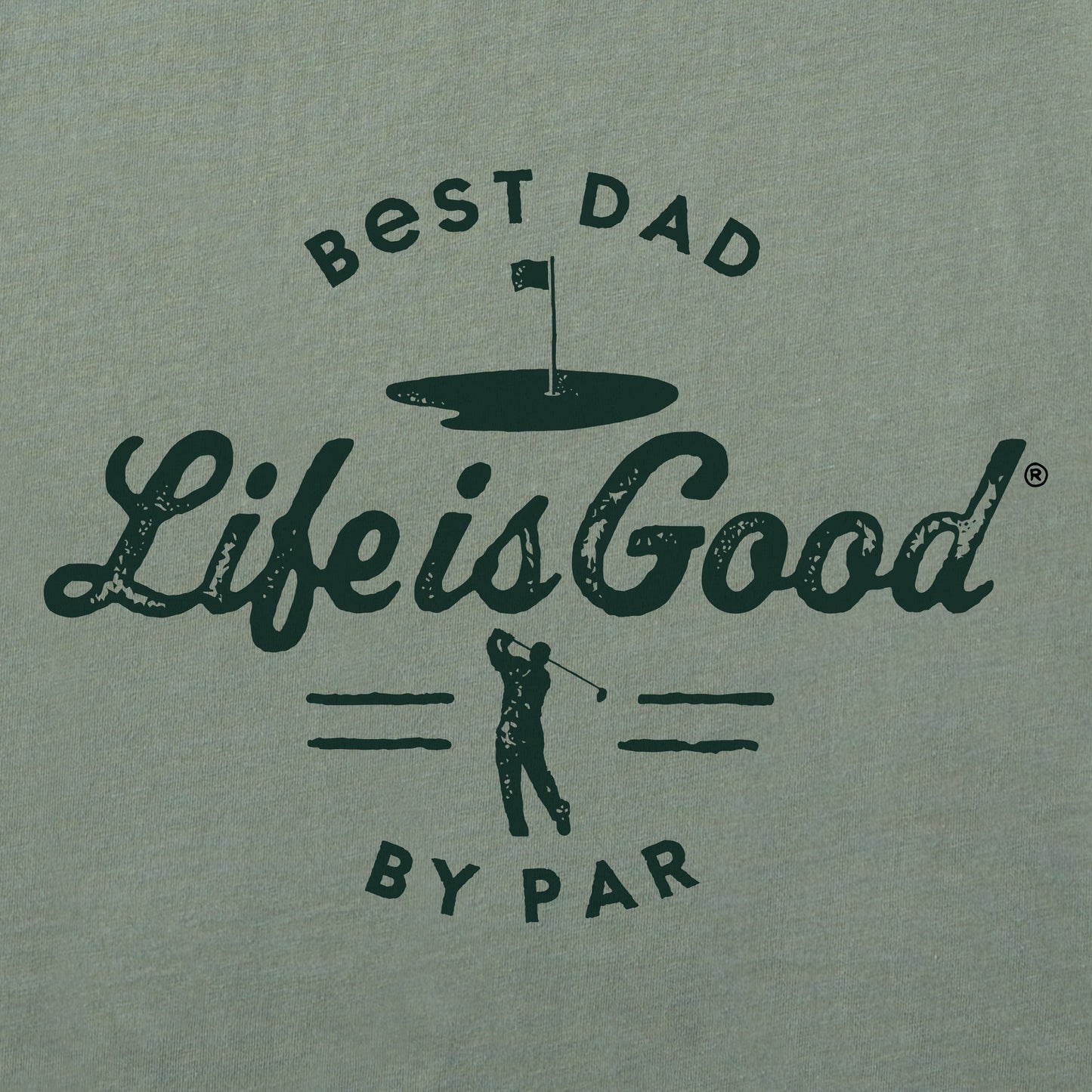 Men's Best Dad By Par Short Sleeve Crusher Tee