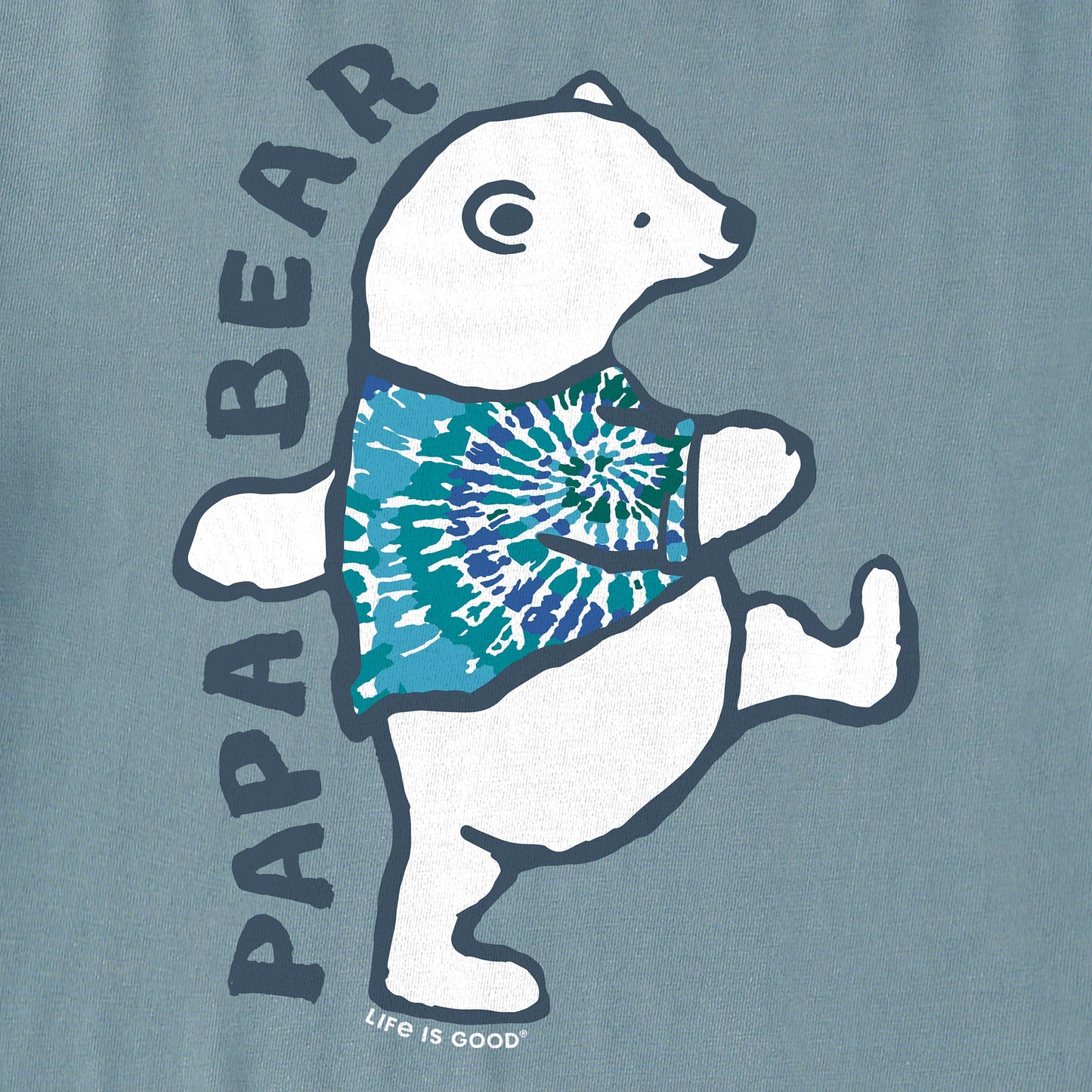 Men's Papa Bear Tie Dye Short Sleeve Crusher Tee