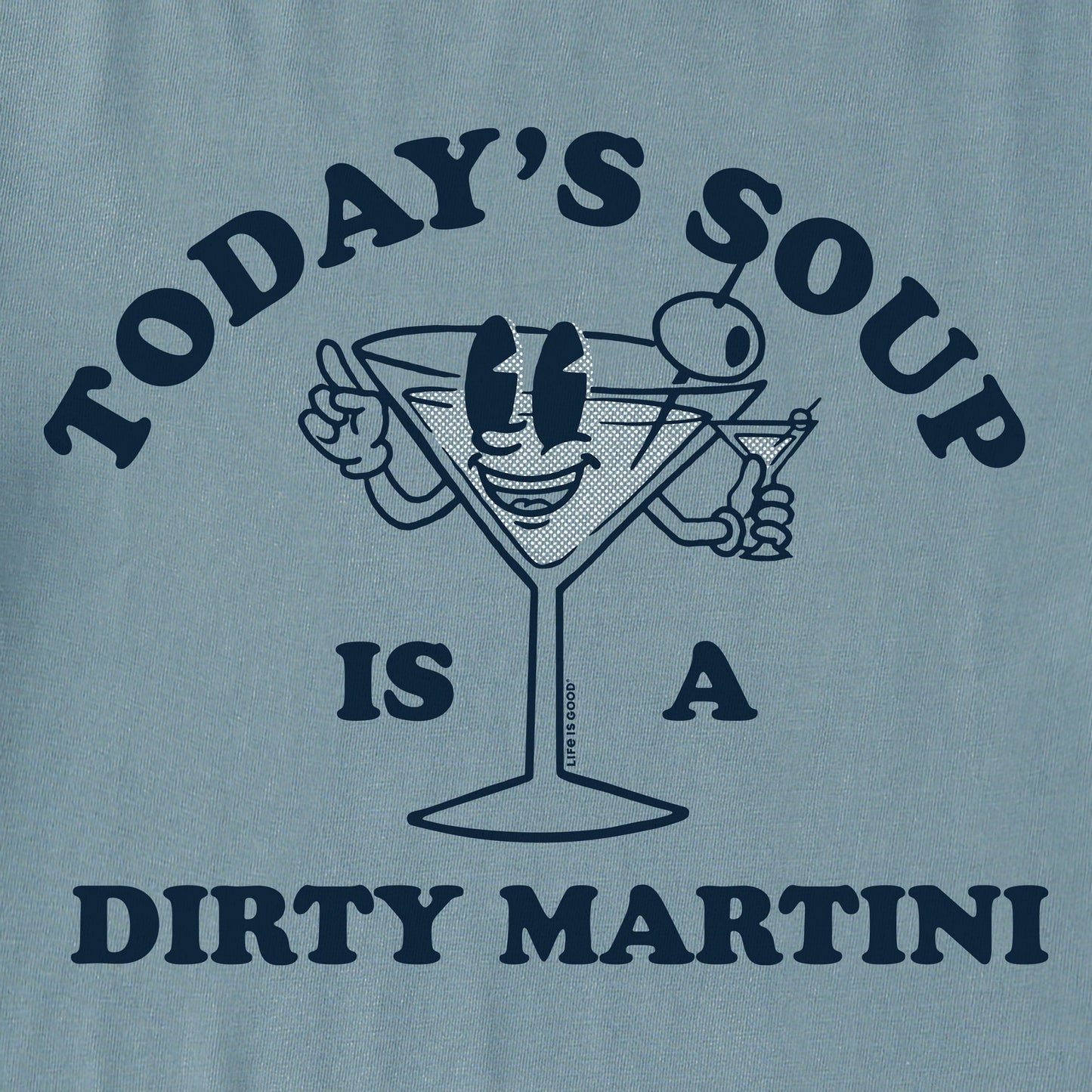 Women's Today's Soup is a Dirty Martini Long Sleeve Crusher Boxy Tee