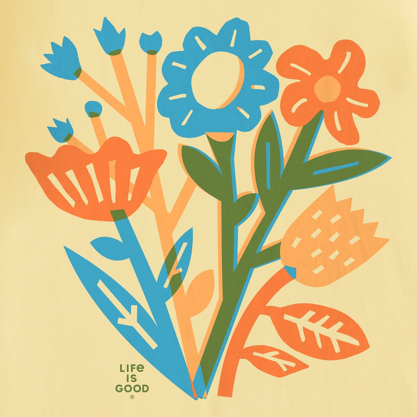 Kids Wildflower Splash Short Sleeve Crusher Tee