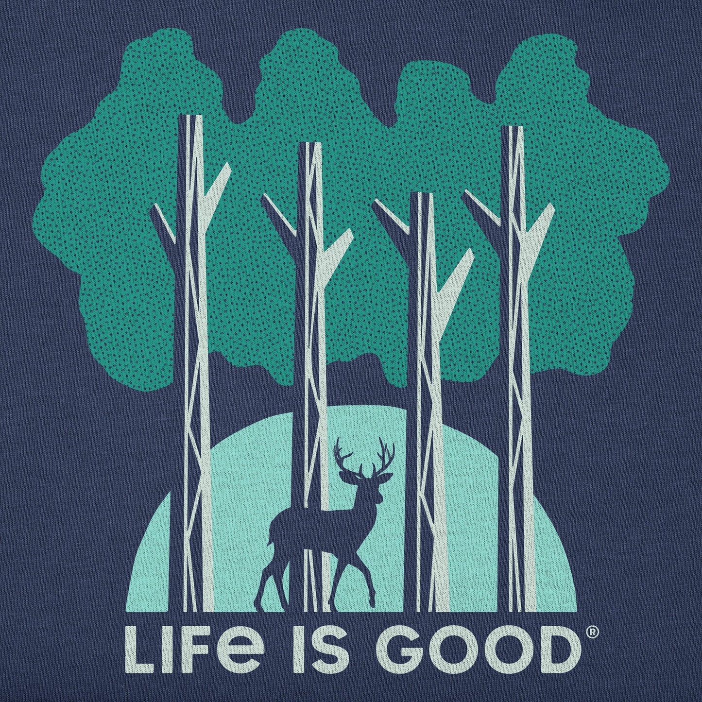 Men's Four Tree Deer Short Sleeve Crusher Tee