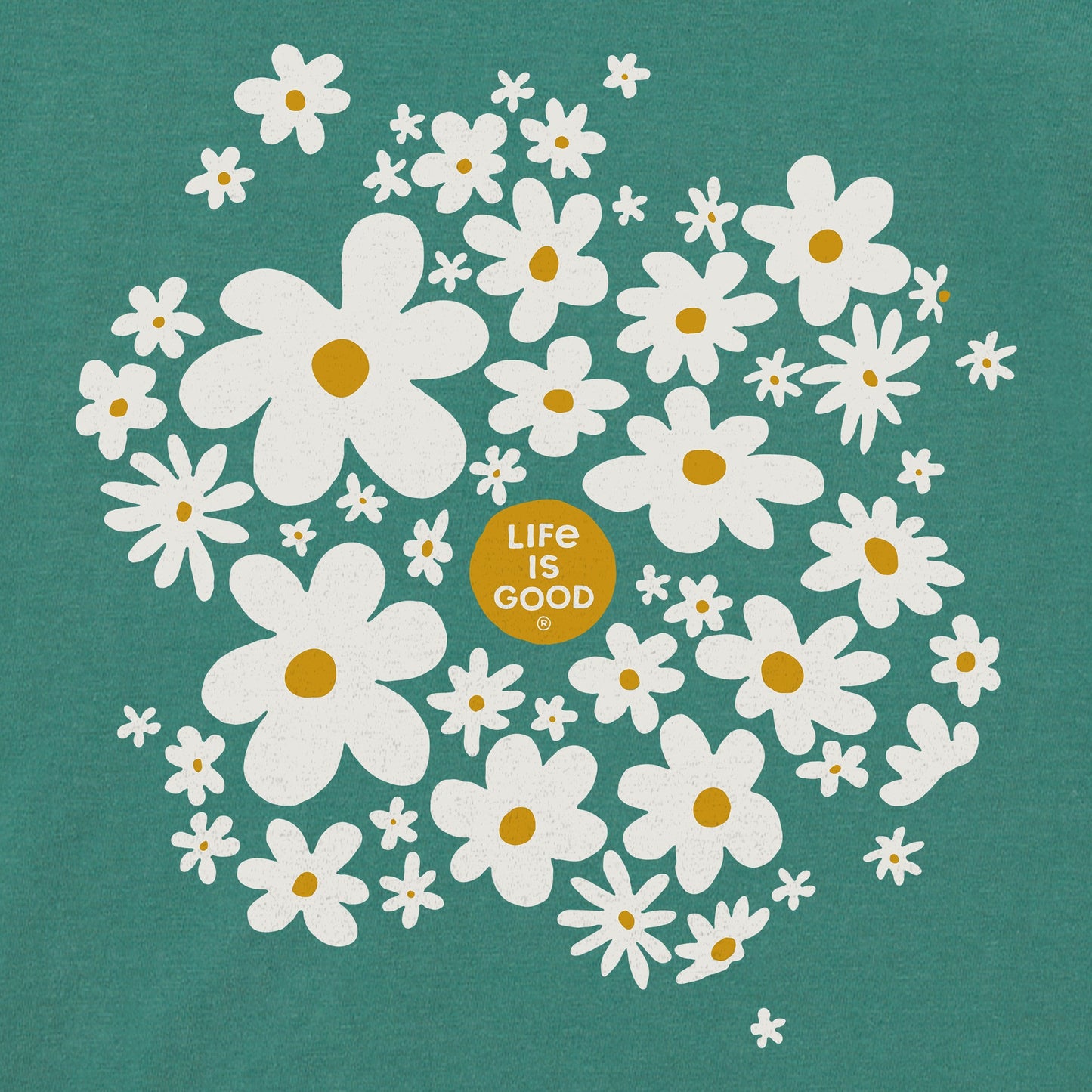 Women's Daisy Splash Short Sleeve Crusher Boxy Tee