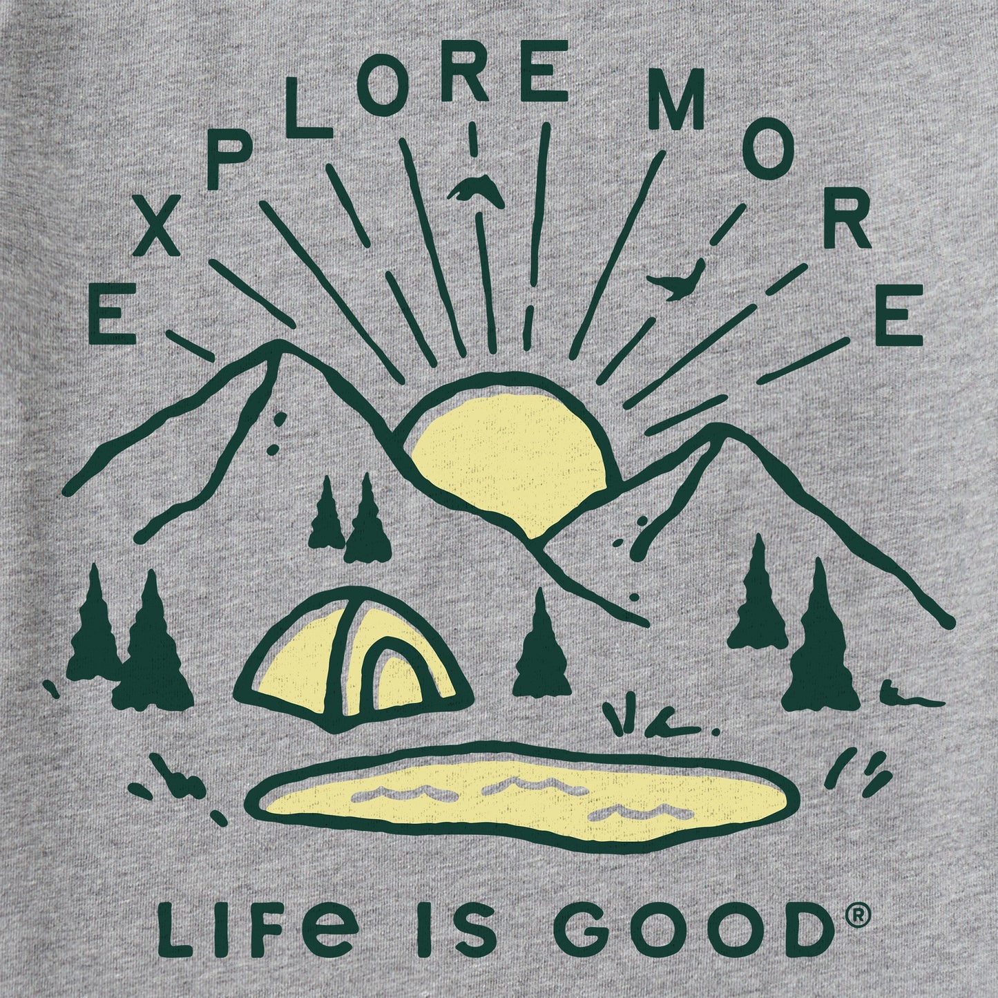 Kids Explore More Sunset Long Sleeve Crusher Tee