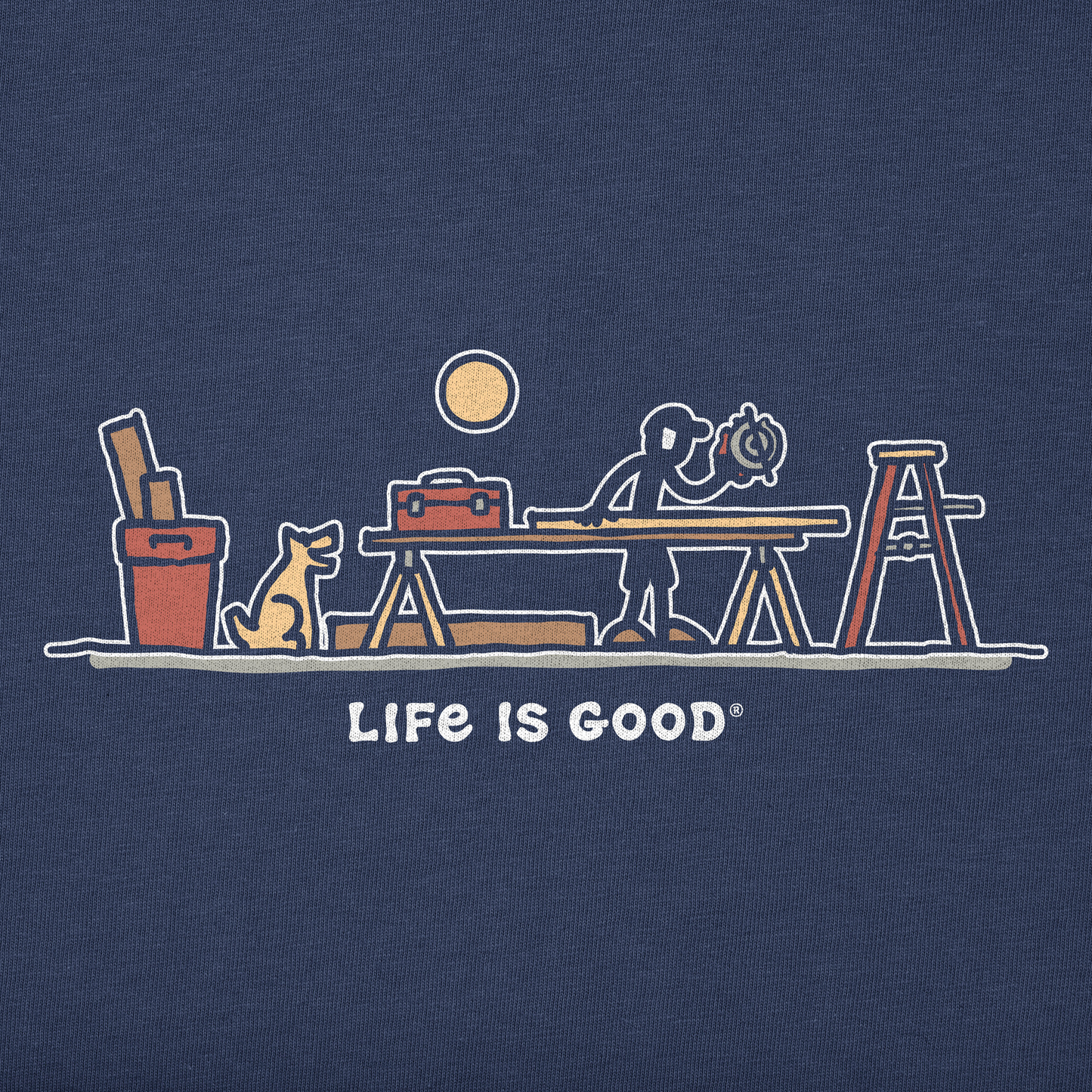 Men's Rocket & Jake Woodwork Vista Short Sleeve Crusher-LITE Slim Fit Tee