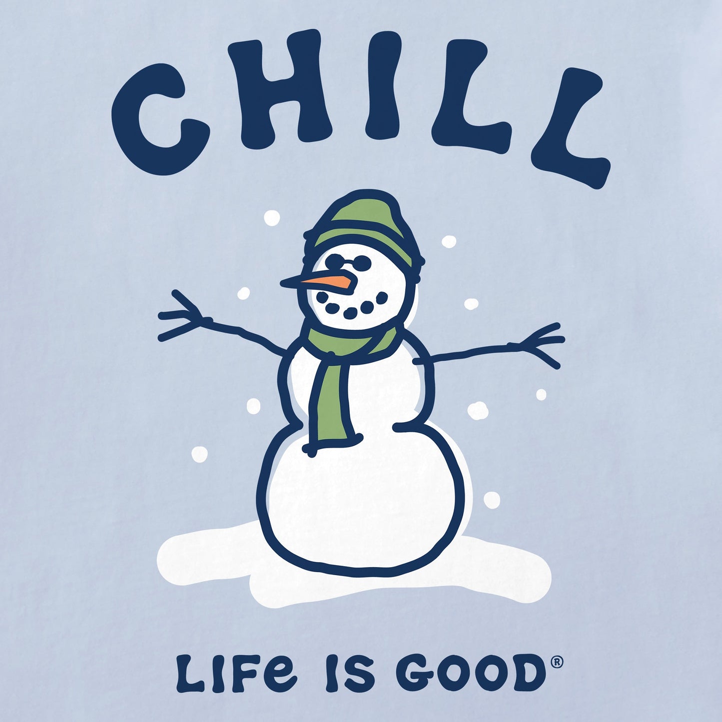 Women's Chill Snowman Long Sleeve Crusher Tee