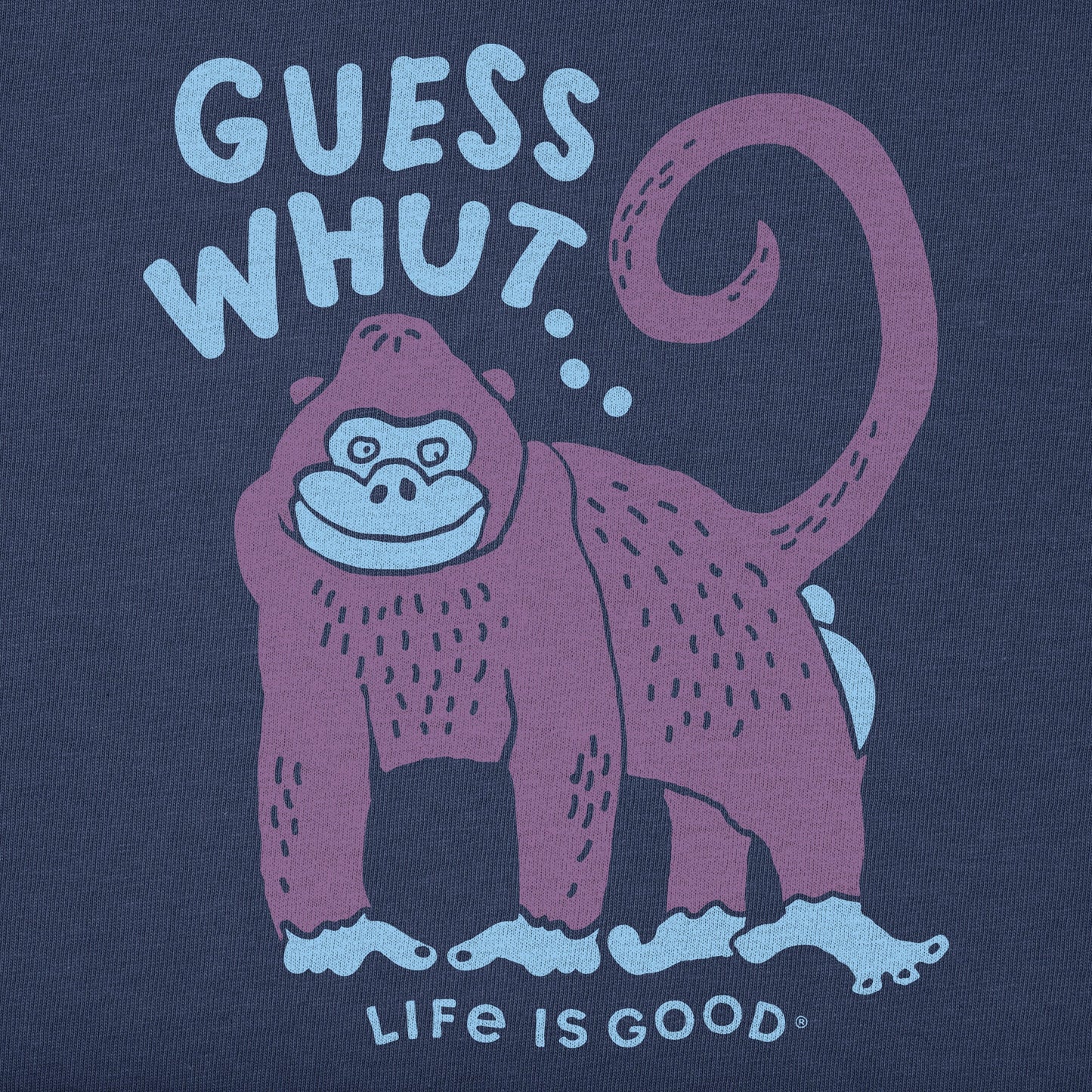 Kids Guess What? Monkey Butt Short Sleeve Crusher Tee