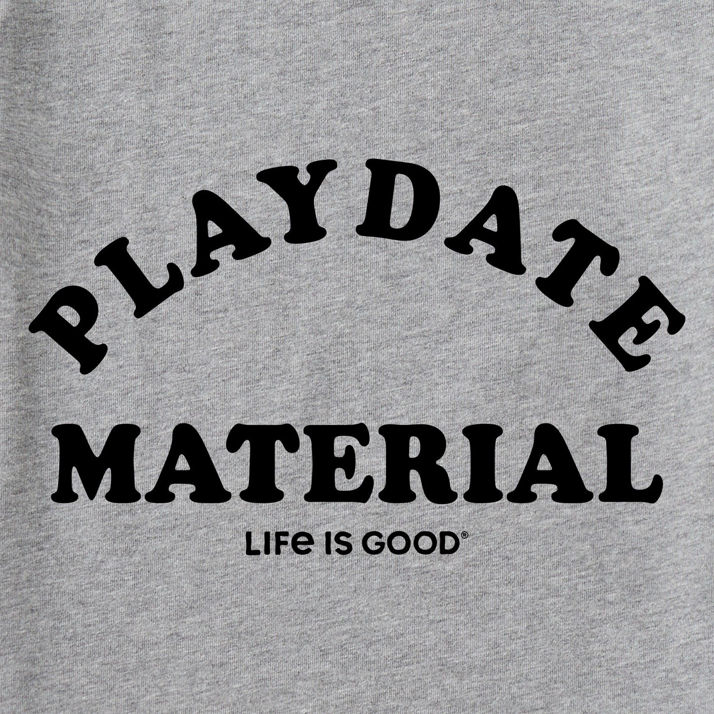 Kids Playdate Material Short Sleeve Crusher Tee