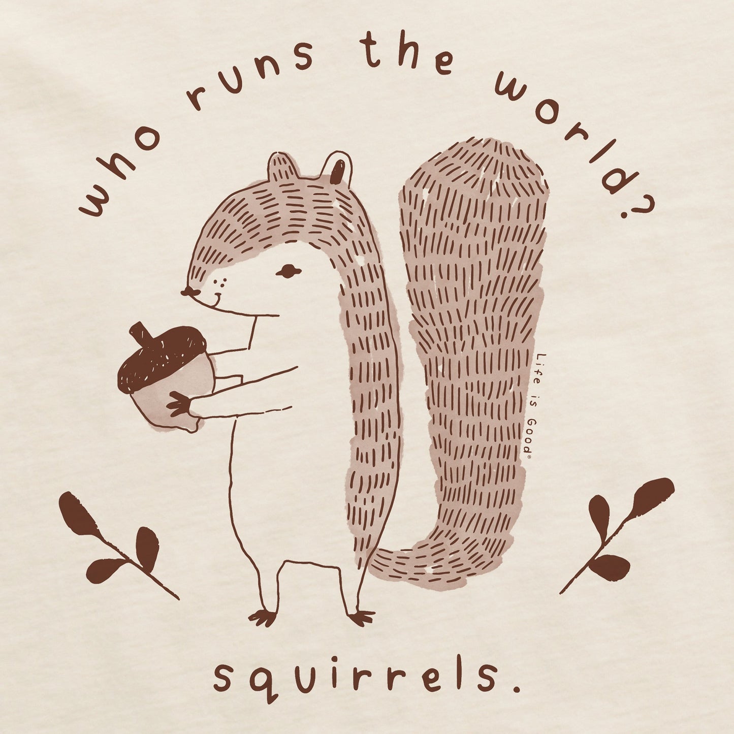 Women's Who Runs the World? Squirrels Short Sleeve Crusher Boxy Tee