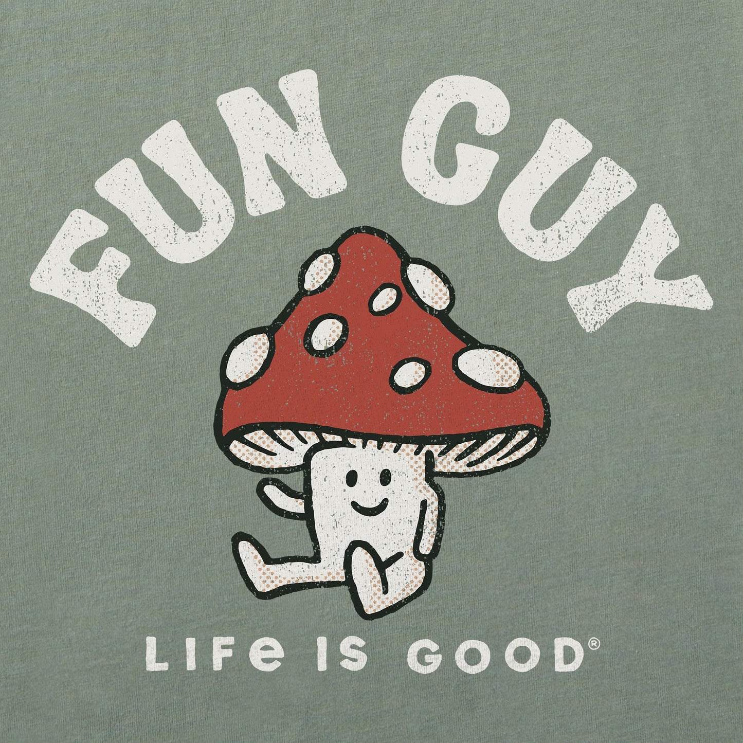 Women's Fun Guy Mushroom Short Sleeve Crusher Boxy Tee