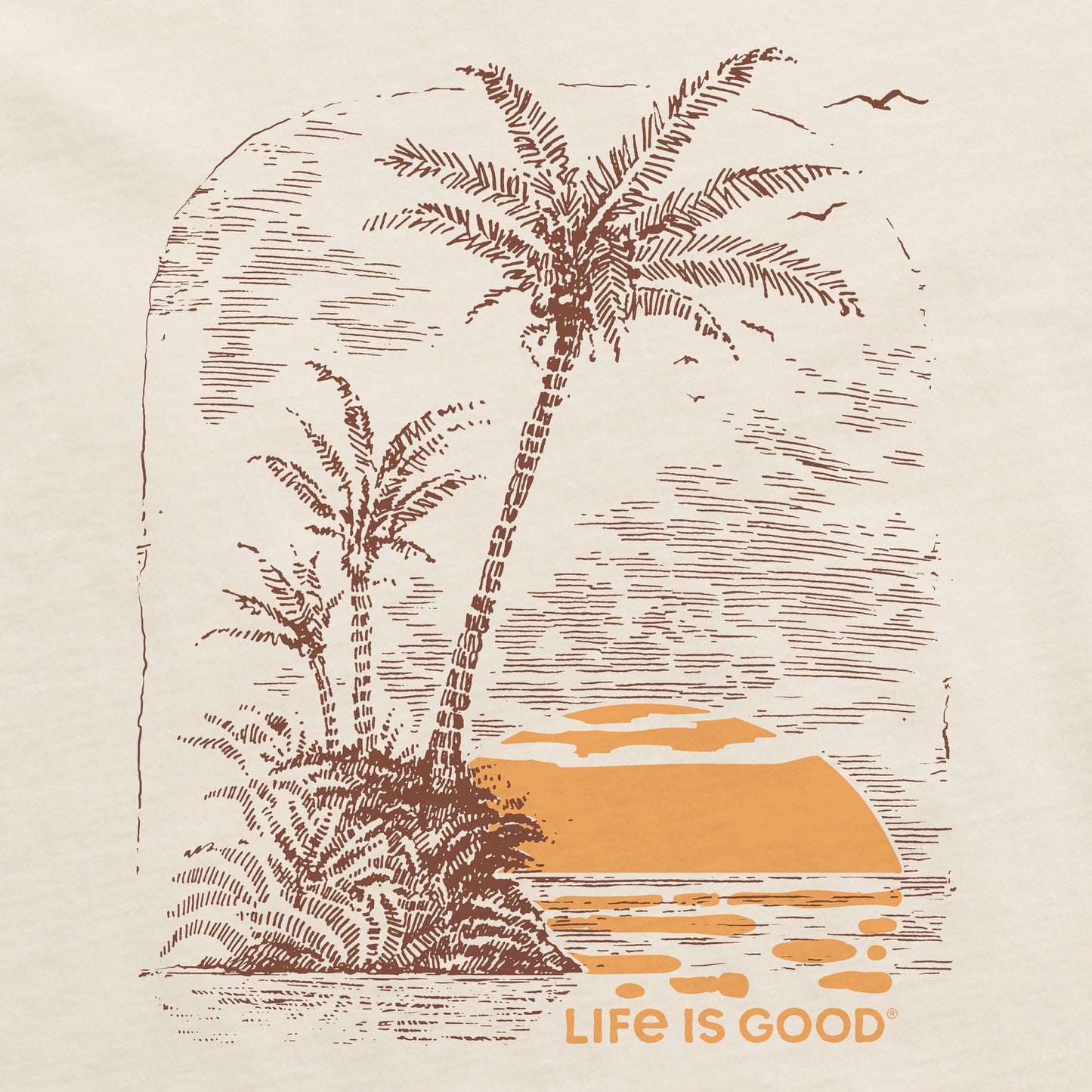 Men's Island Cove Sunset Short Sleeve Crusher Tee