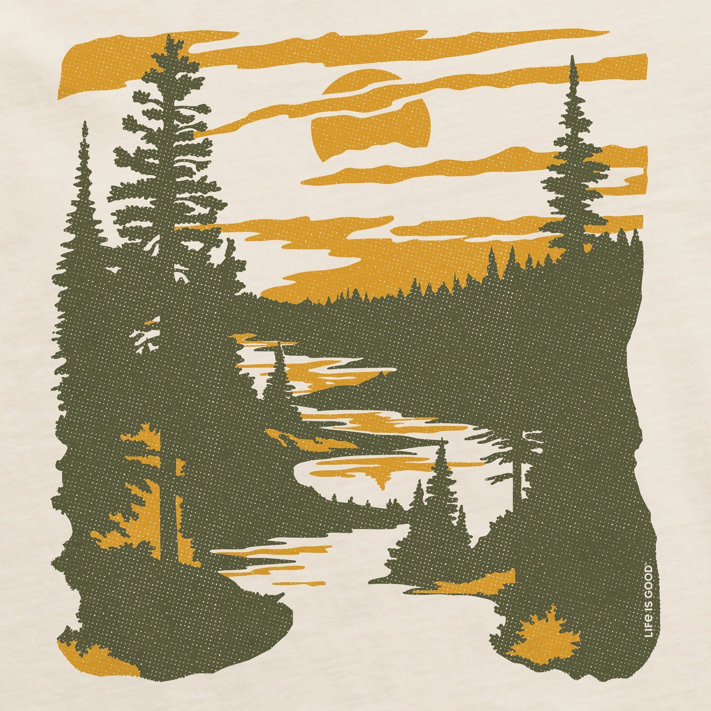 Women's A River Runs Through It Short Sleeve Crusher Boxy Tee