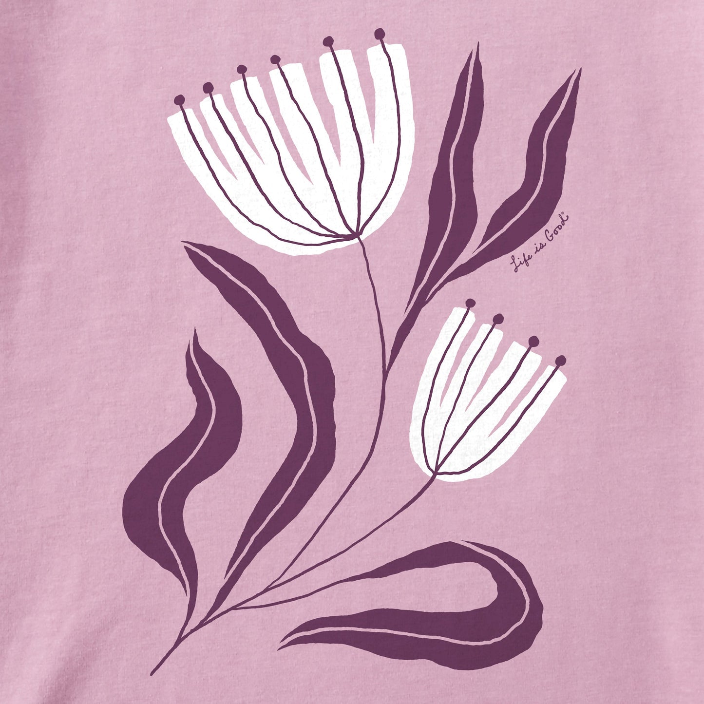 Women's Rustic Flowers Short Sleeve Crusher Tee