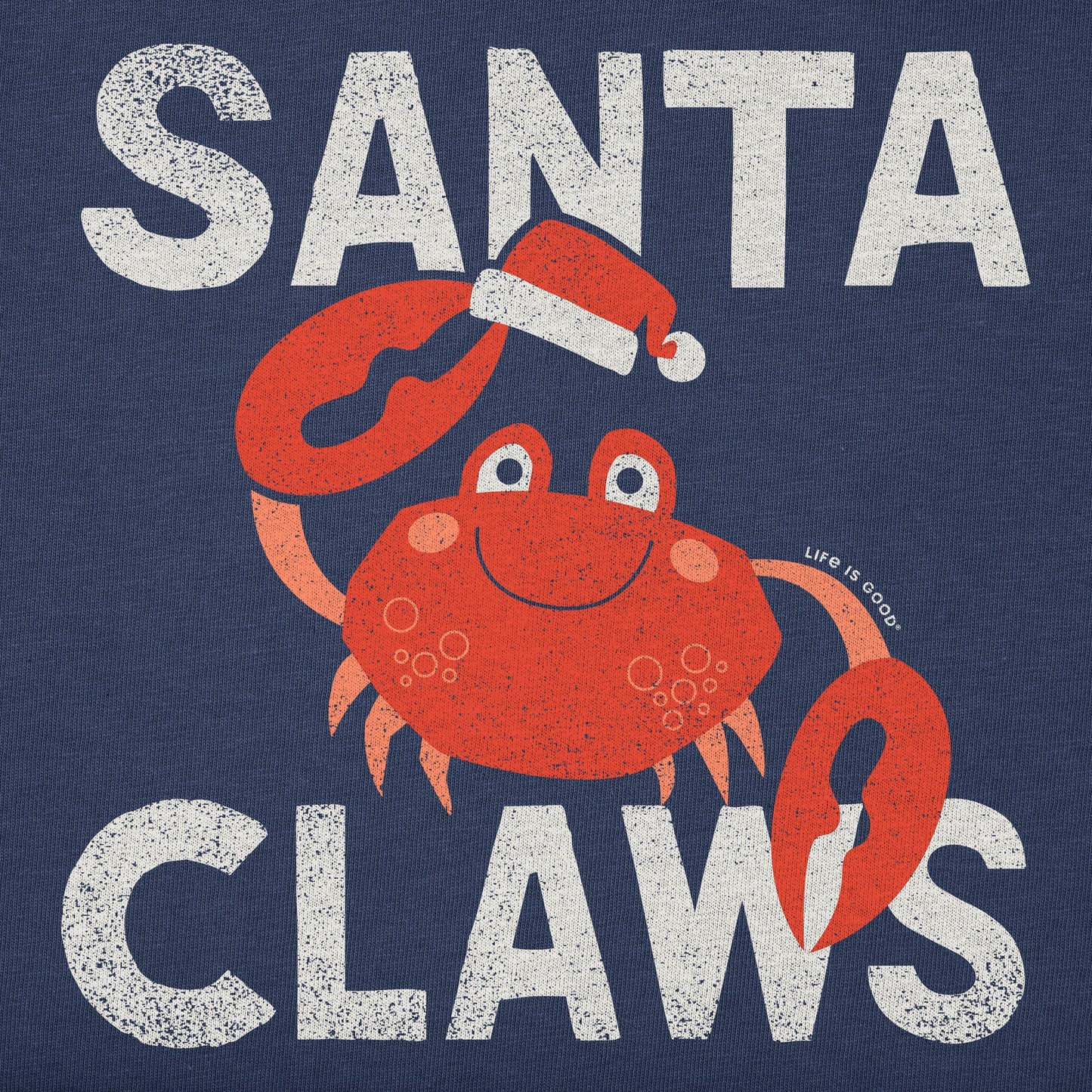 Kids Santa Claws Crab Short Sleeve Crusher Tee