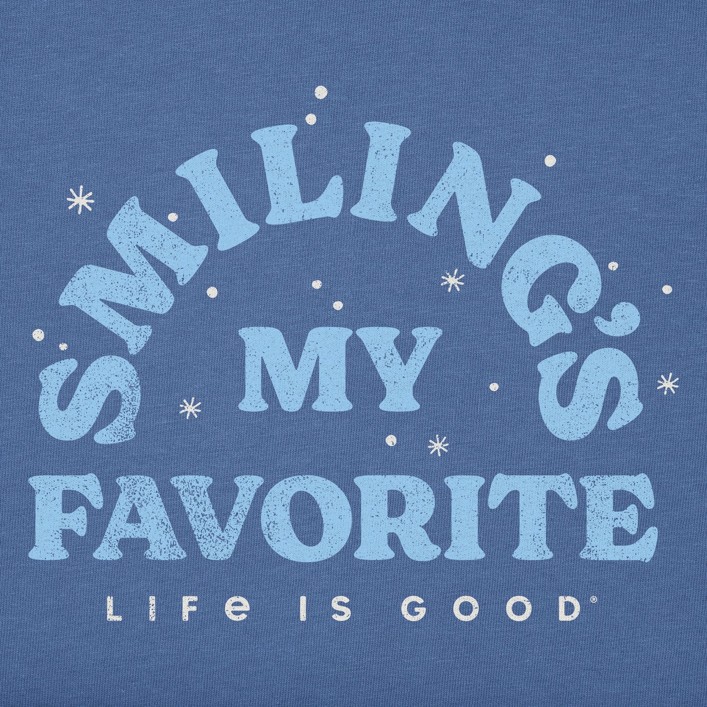 Men's Smiling's My Favorite Long Sleeve Crusher Tee