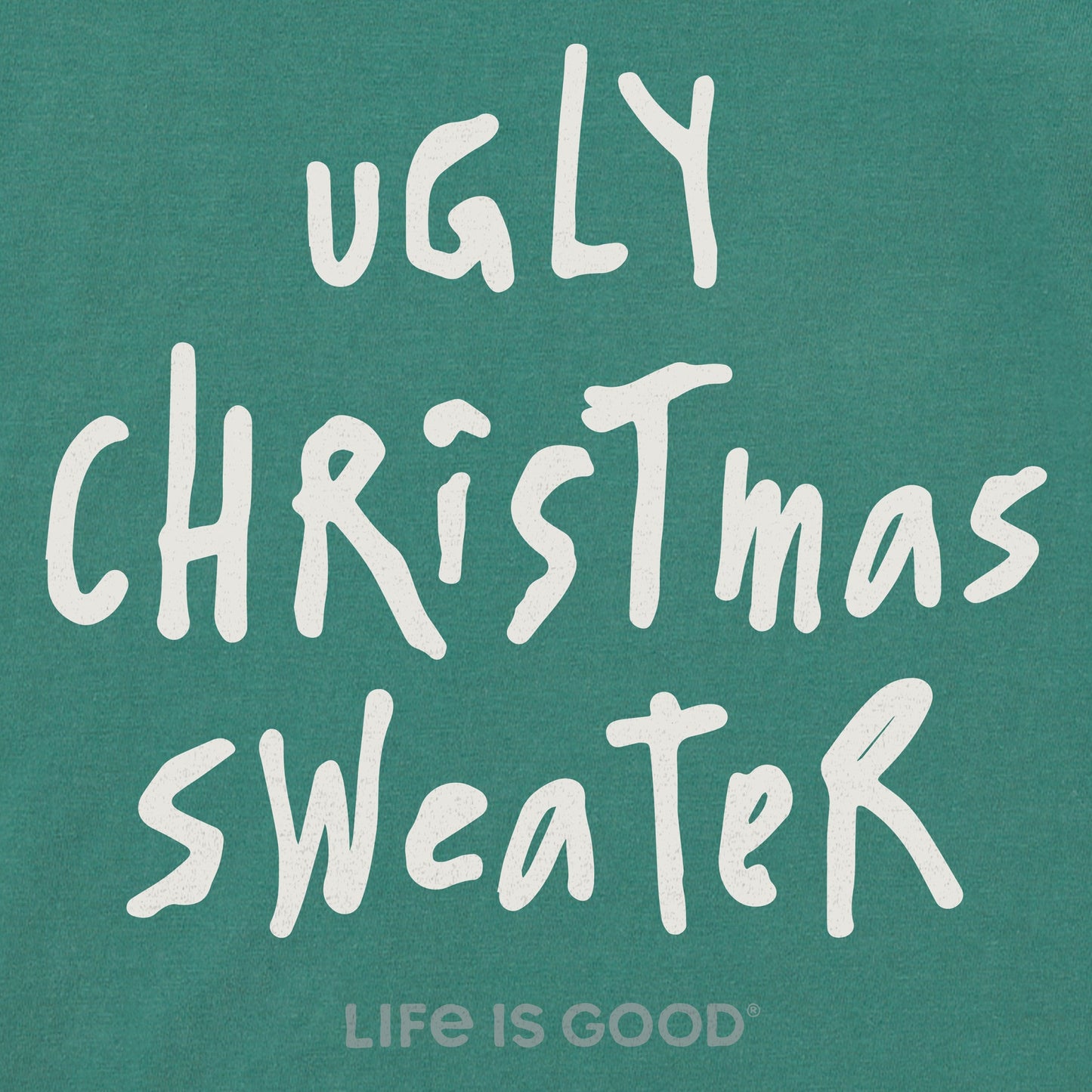 Women's Ugly Christmas Sweater Short Sleeve Crusher Tee