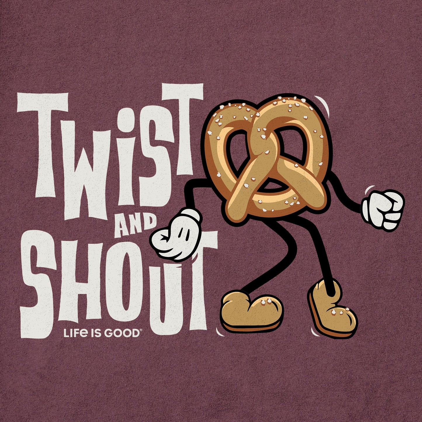 Men's Twist and Shout Pretzel Short Sleeve Crusher Tee