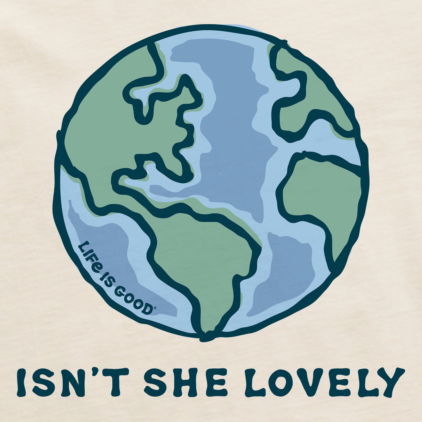 Men's Isn't She Lovely Earth Short Sleeve Crusher Tee