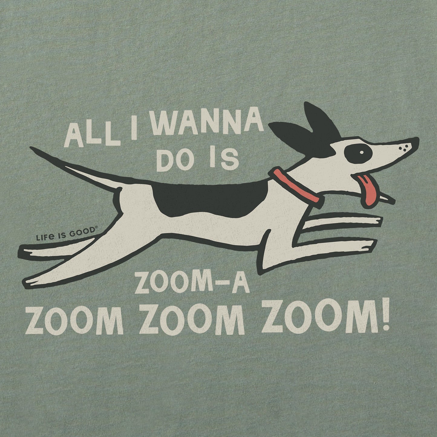 Men's Zoom Zoom Dog Short Sleeve Crusher Tee