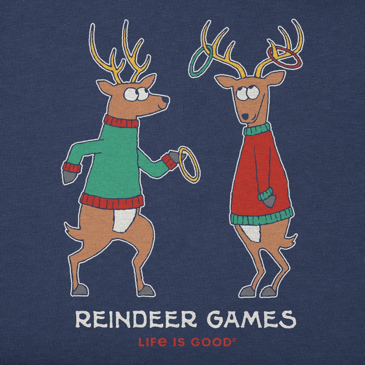 Men's Reindeer Games Ring Toss Long Sleeve Crusher Tee