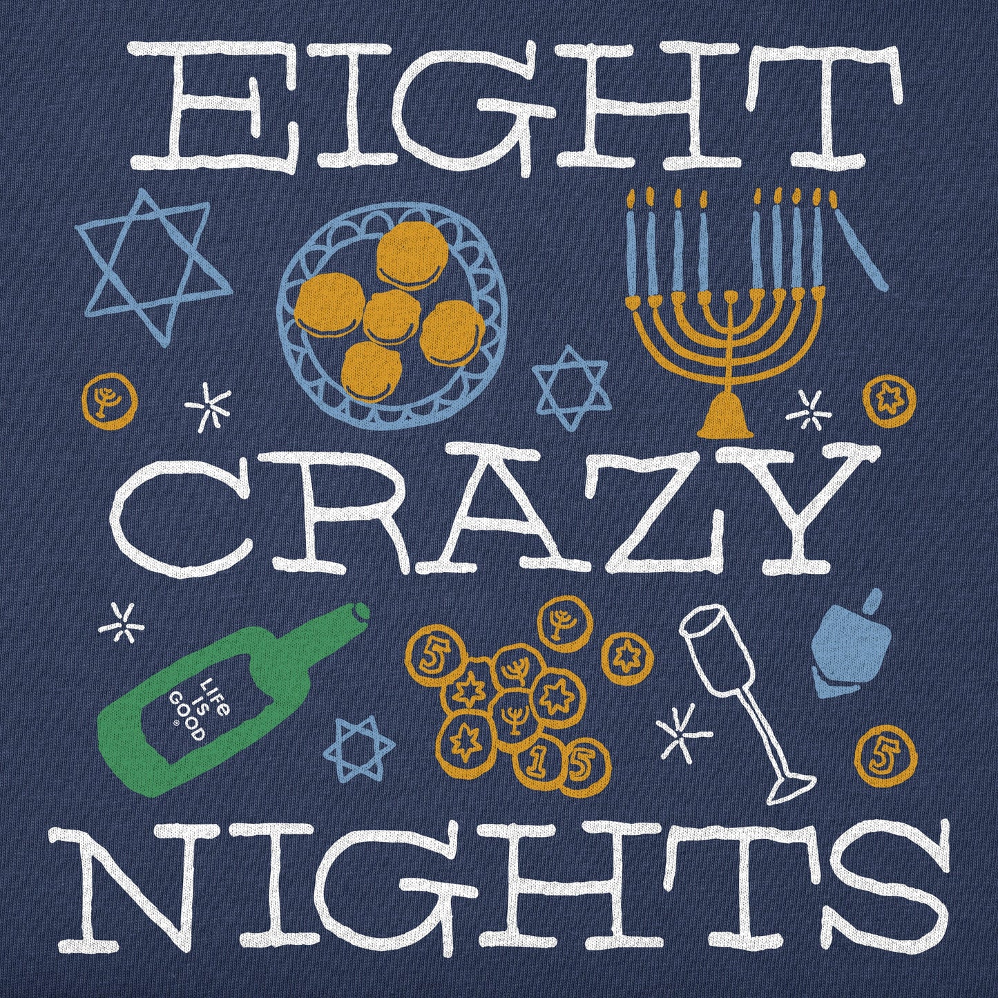 Men's Eight Crazy Nights Long Sleeve Crusher Tee