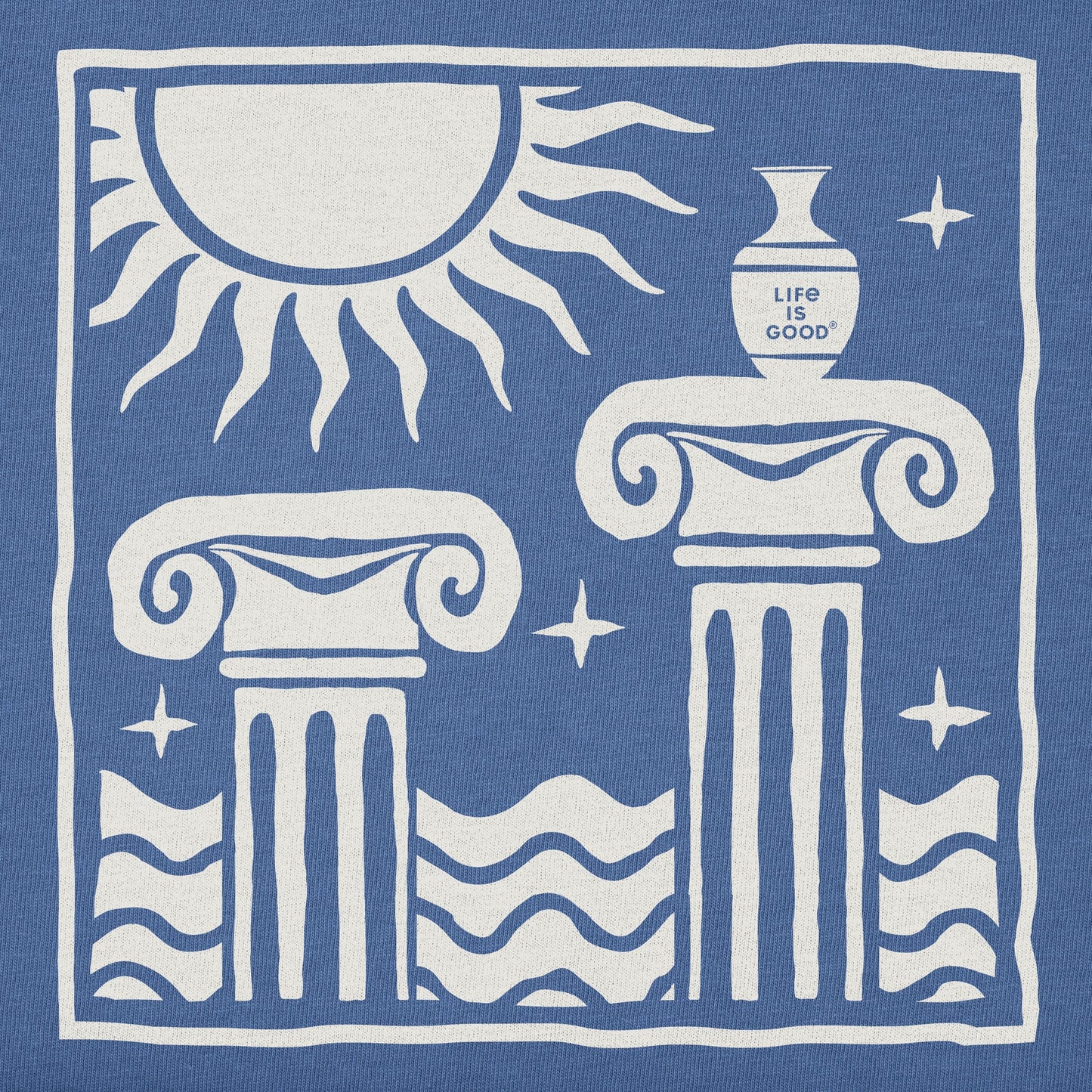 Men's Grecian Columns Short Sleeve Crusher Tee