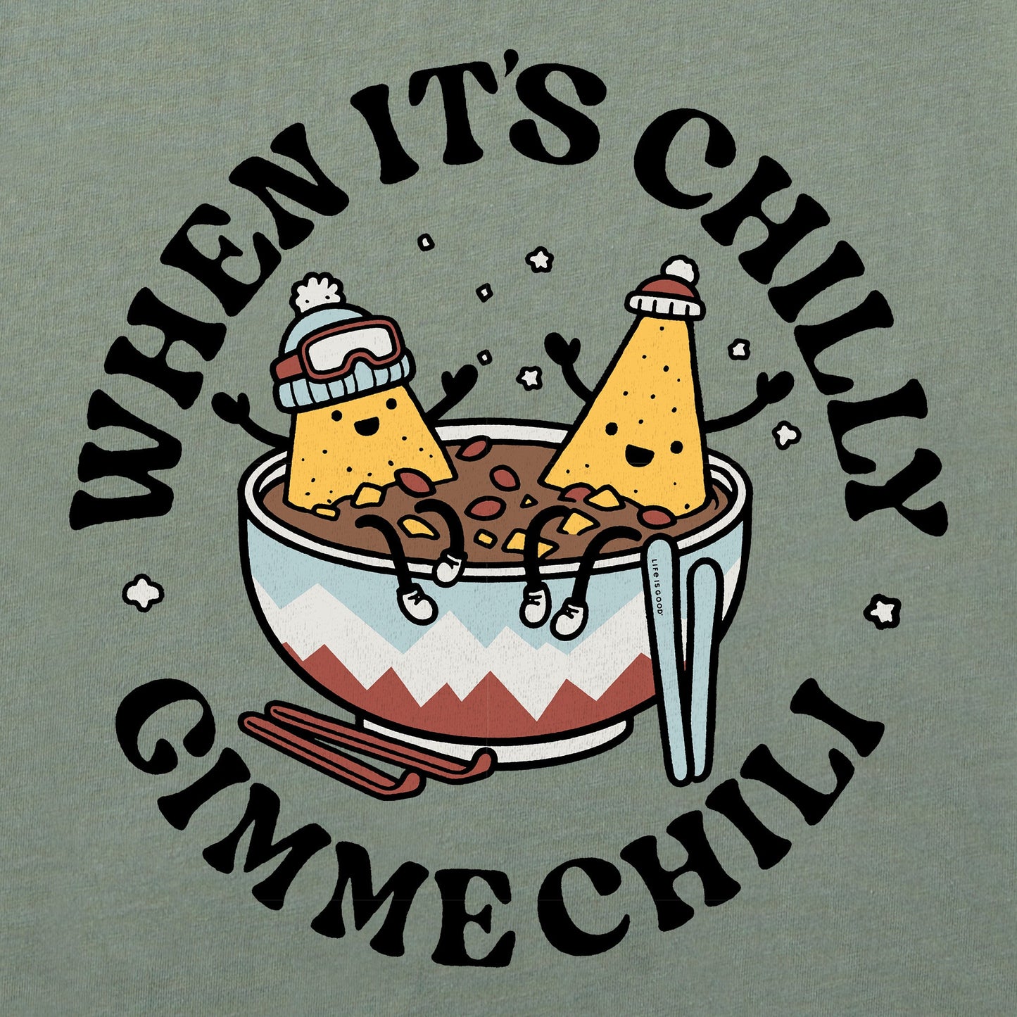 Women's When it's Chilly, Gimme Chili Long Sleeve Crusher Tee