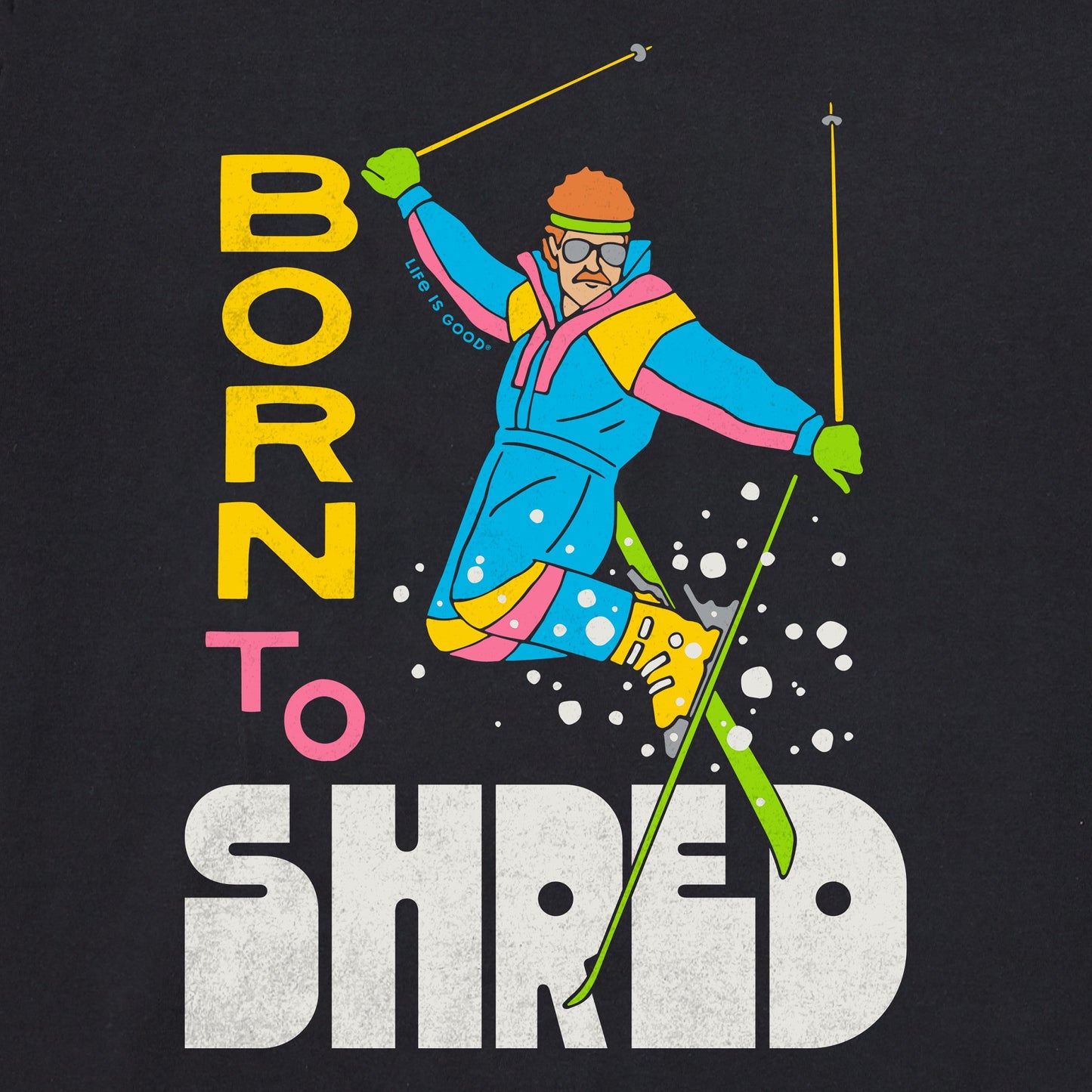 Women's Born to Shred Long Sleeve Crusher Tee