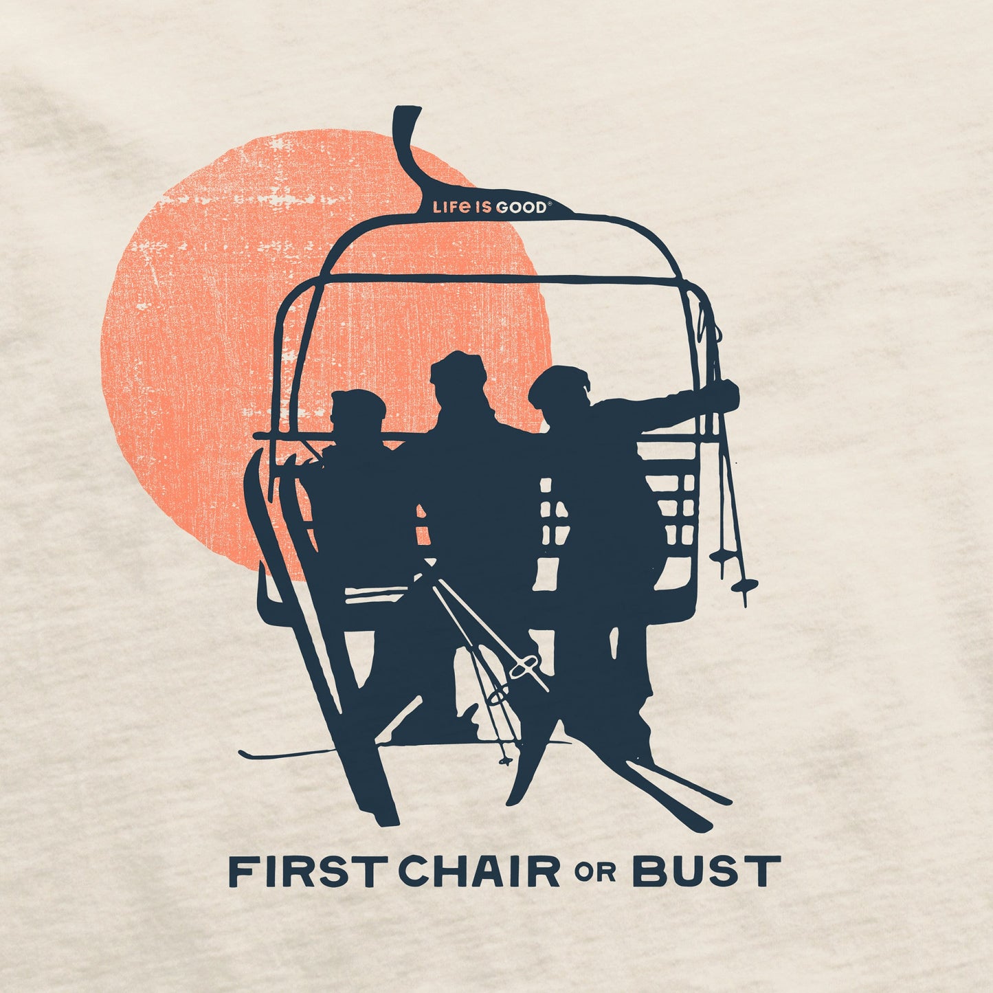 Women's First Chair or Bust Short Sleeve Crusher Tee