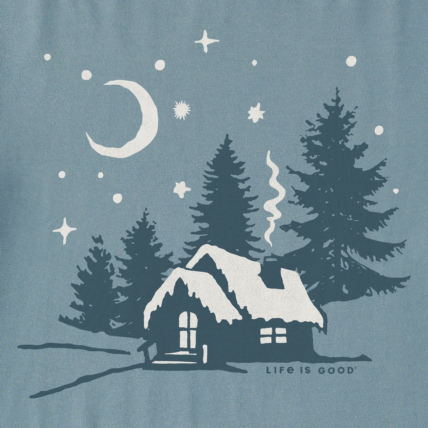 Men's Moonlit Cottage Simply True Fleece Crew