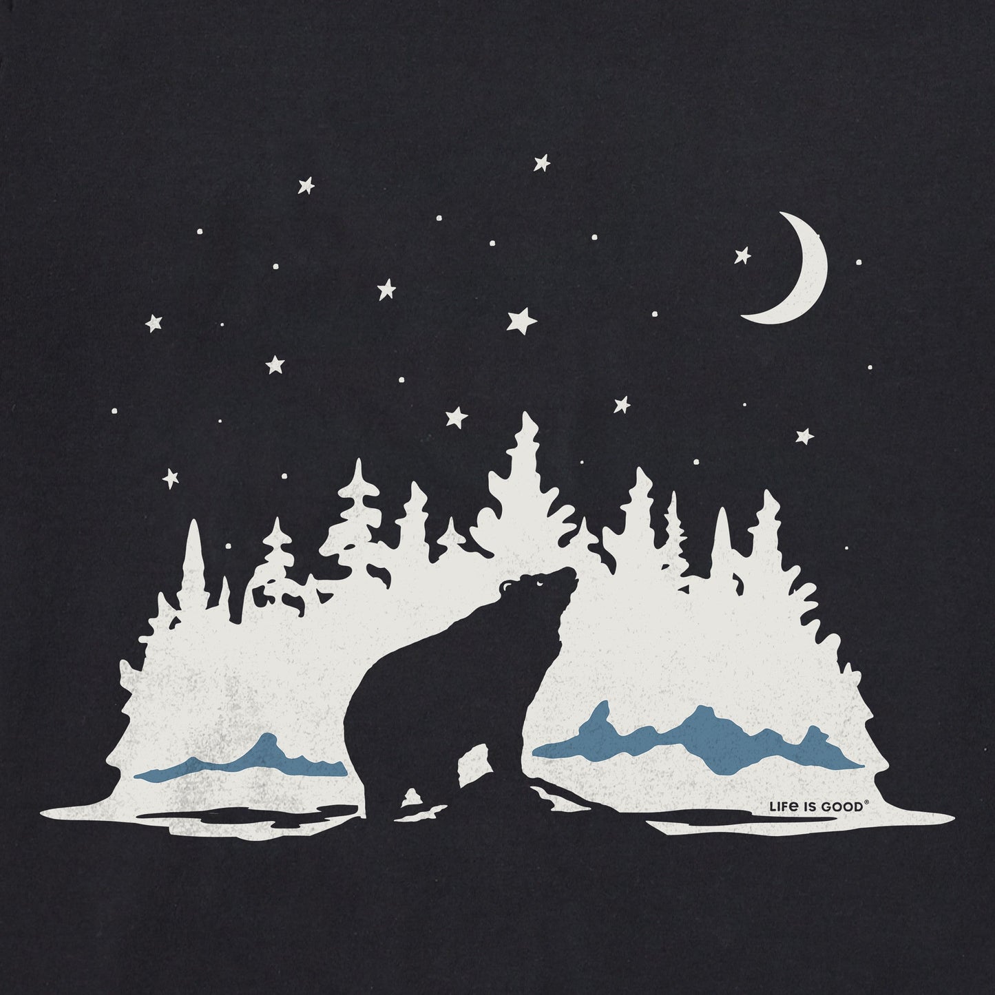 Men's Stargazing Bear Short Sleeve Crusher Tee