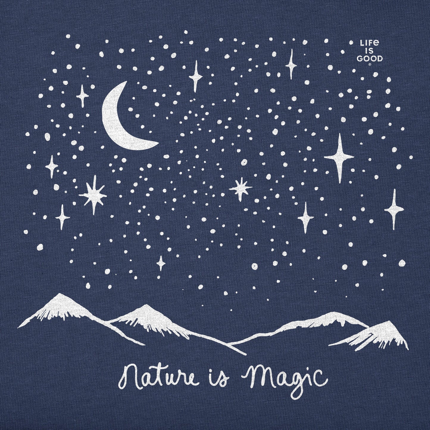 Men's Nature is Magic in the Mountains Long Sleeve Crusher Tee