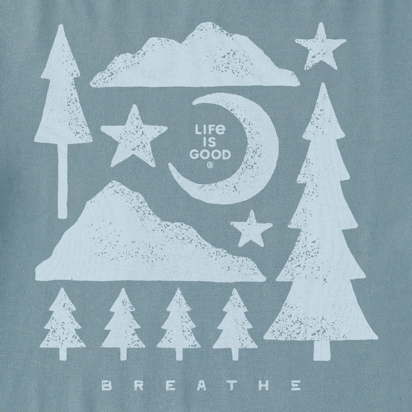 Women's Mountain Pine Medley Long Sleeve Crusher Boxy Tee