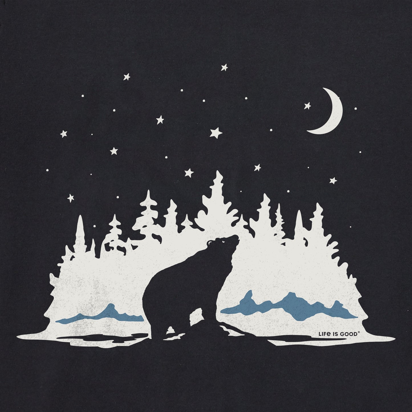 Women's Stargazing Bear Short Sleeve Crusher Tee