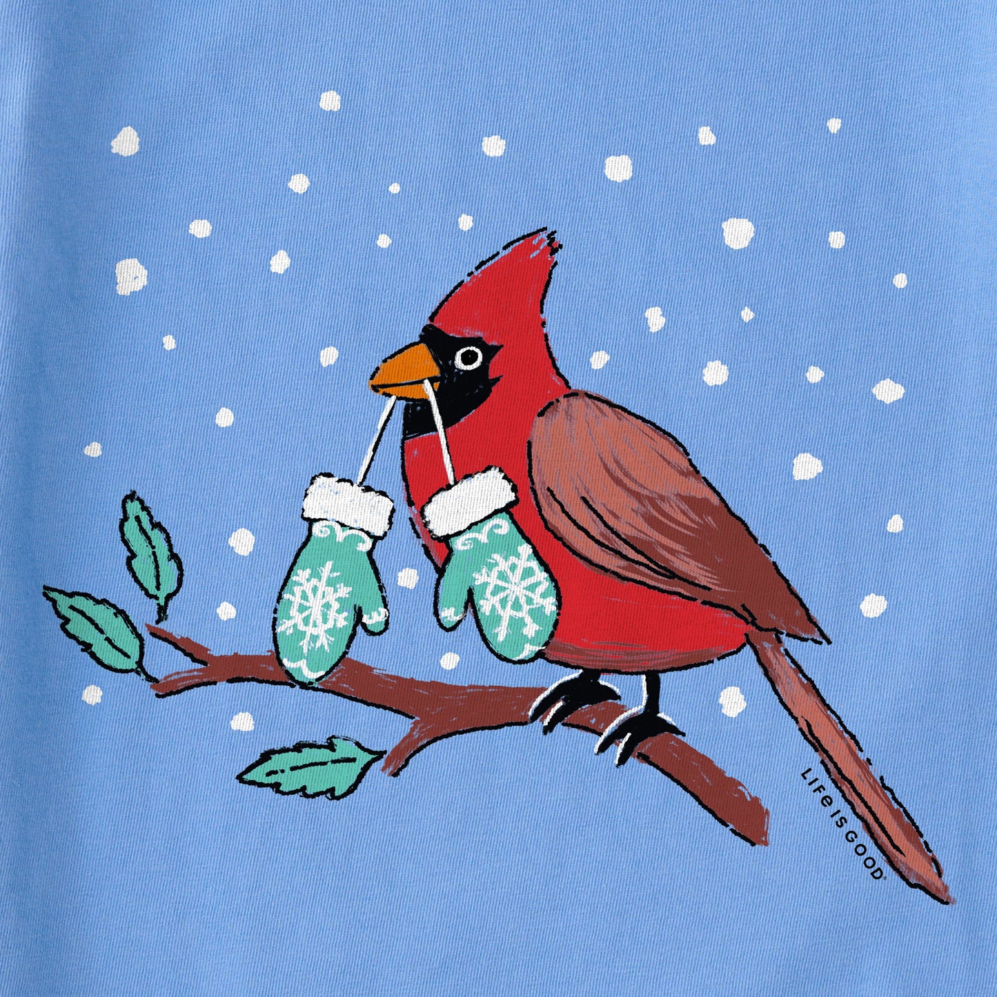 Women's Cardinal Mittens Short Sleeve Crusher Tee