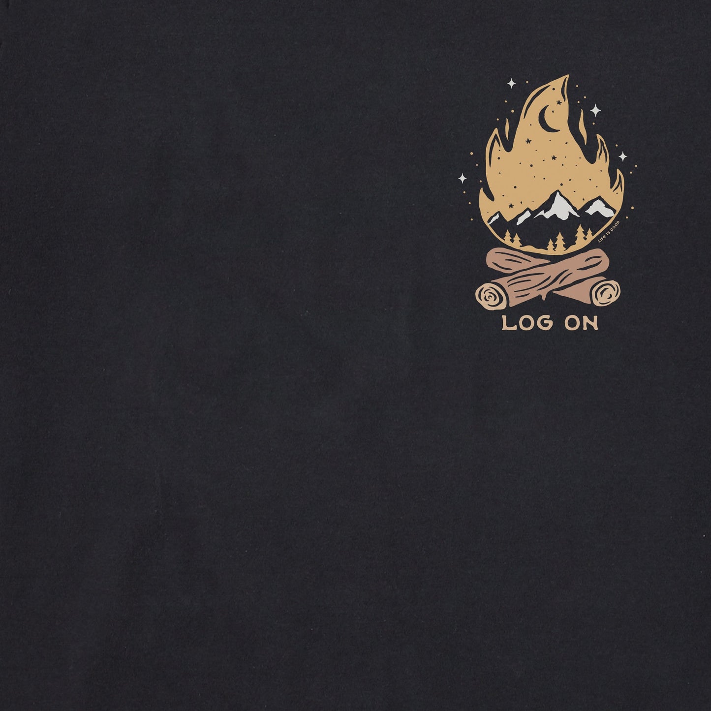 Men's Log On Landscape Long Sleeve Crusher Tee