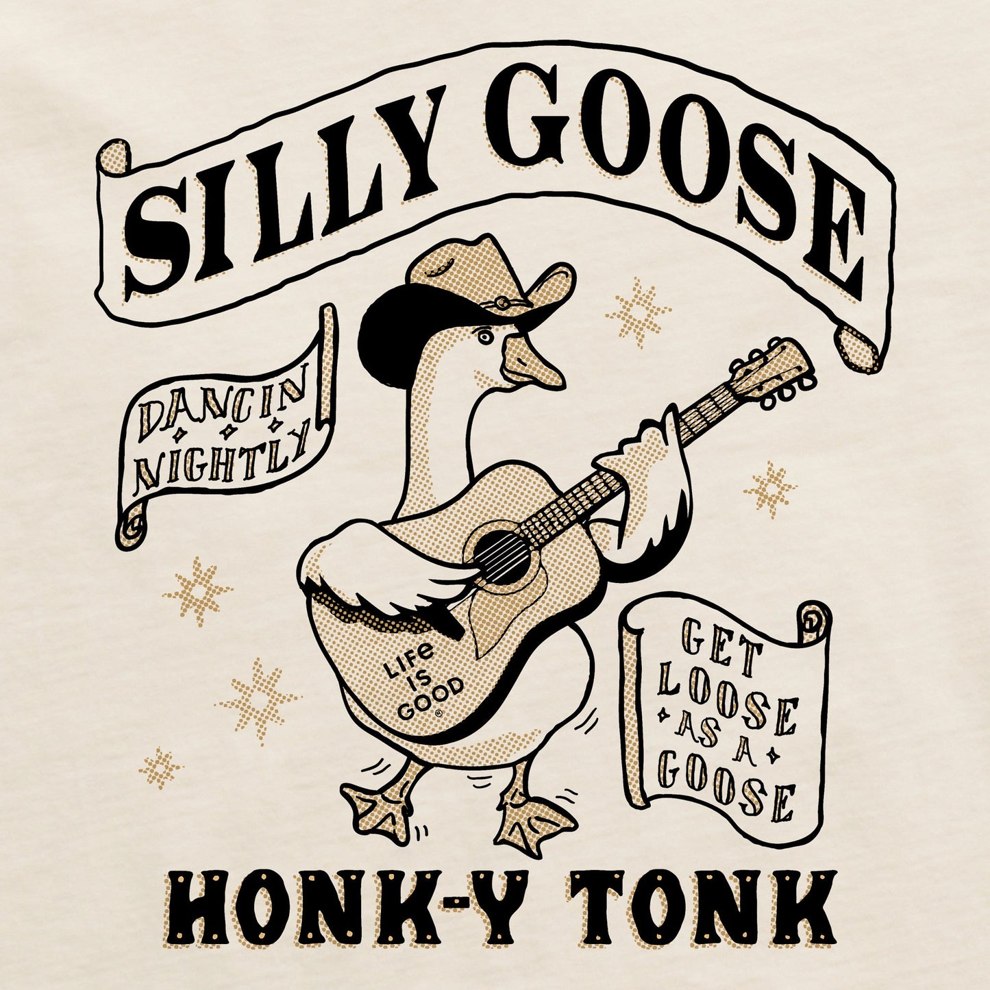 Women's Silly Goose Honk-y Tonk Short Sleeve Crusher Tee