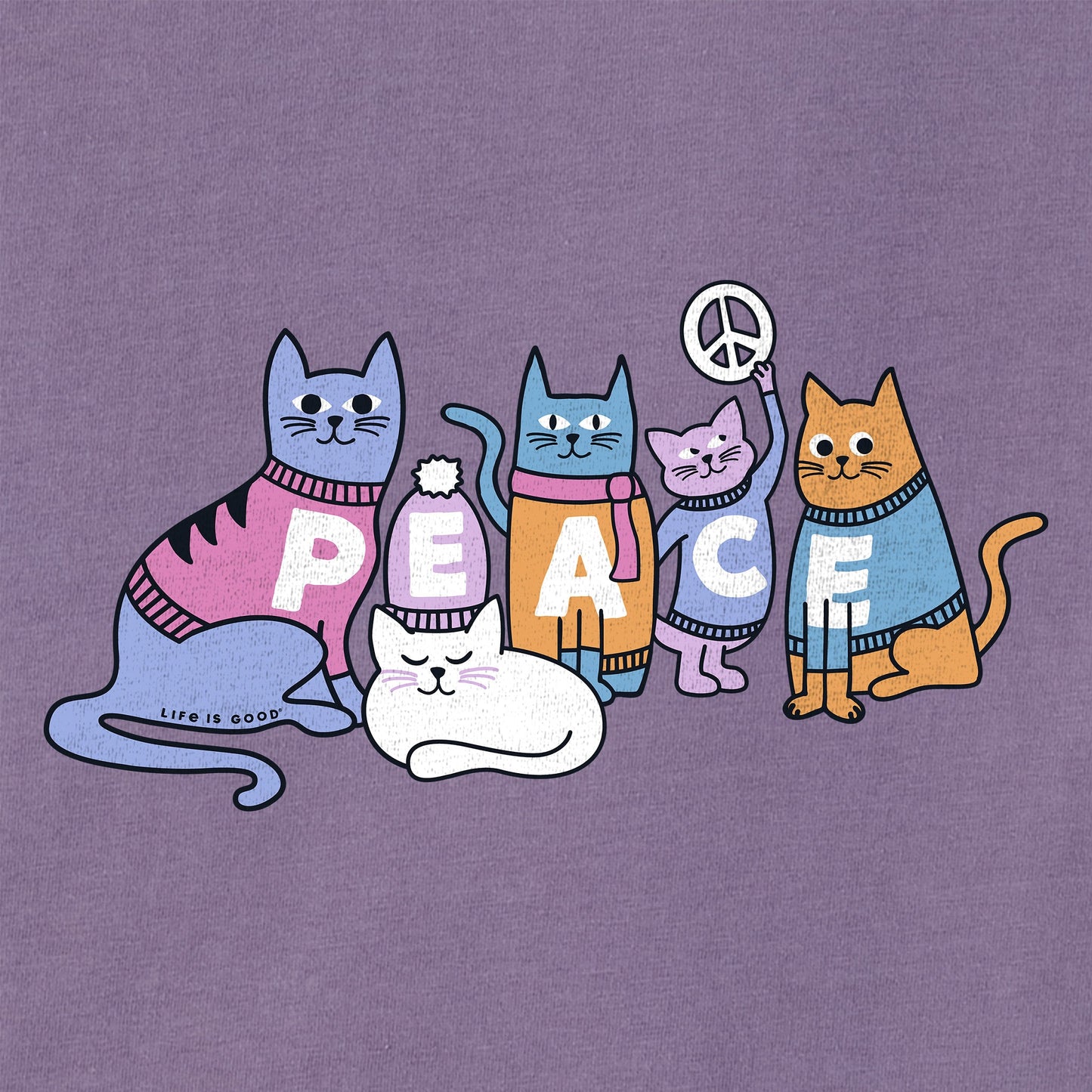 Women's Cats for Peace Short Sleeve Crusher Tee