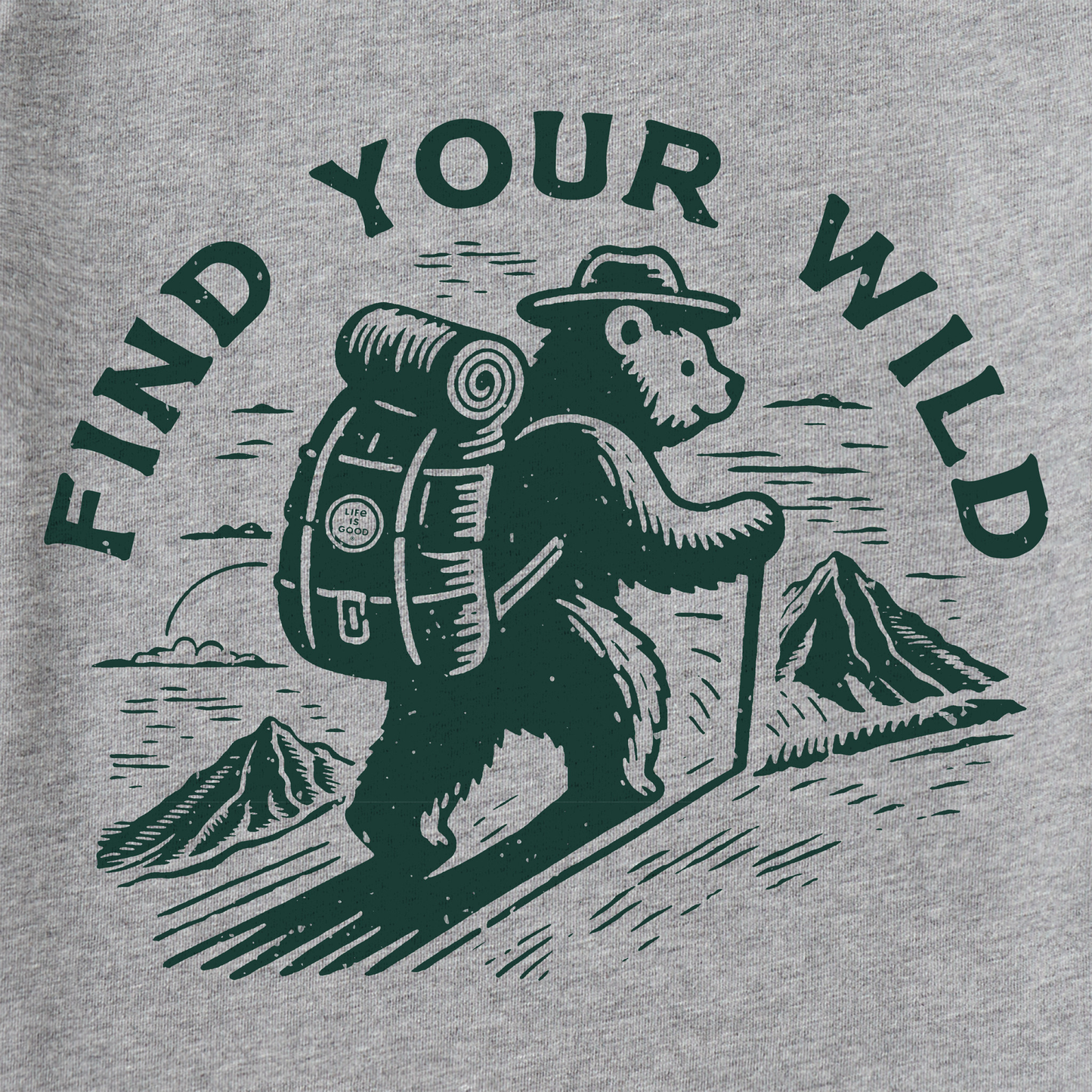 Men's Find Your Wild Bear Short Sleeve Crusher Tee
