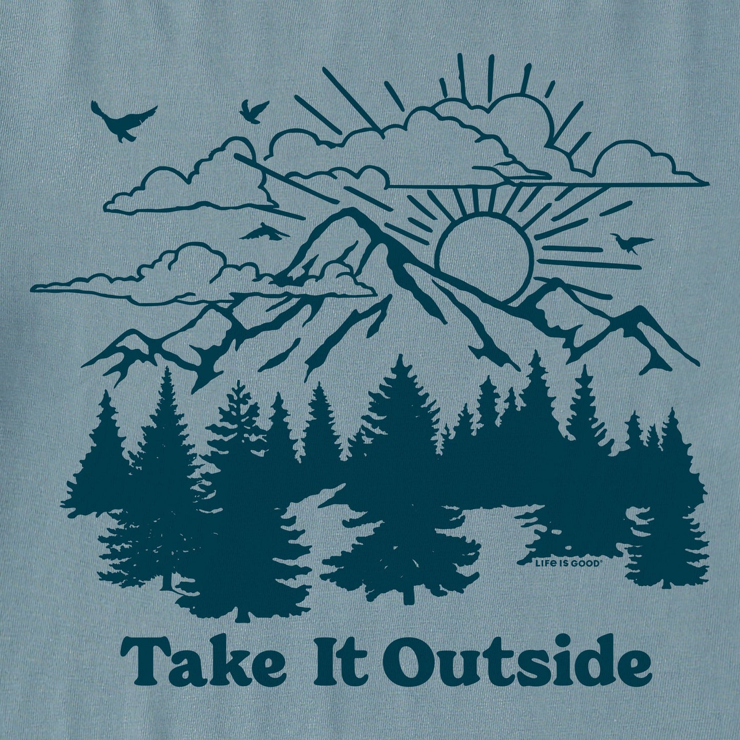 Women's Take it Outside Pinescape Short Sleeve Crusher Tee