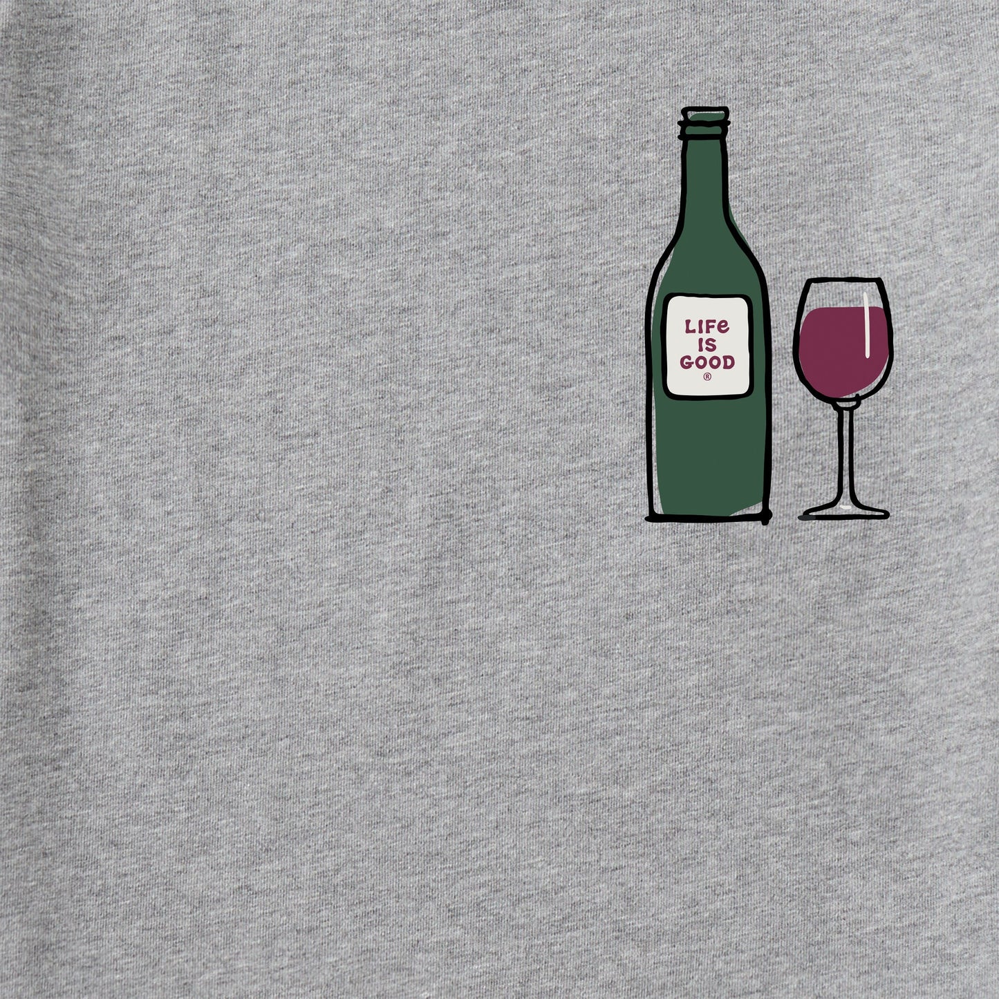 Men's Wine Life is Good Short Sleeve Crusher Tee