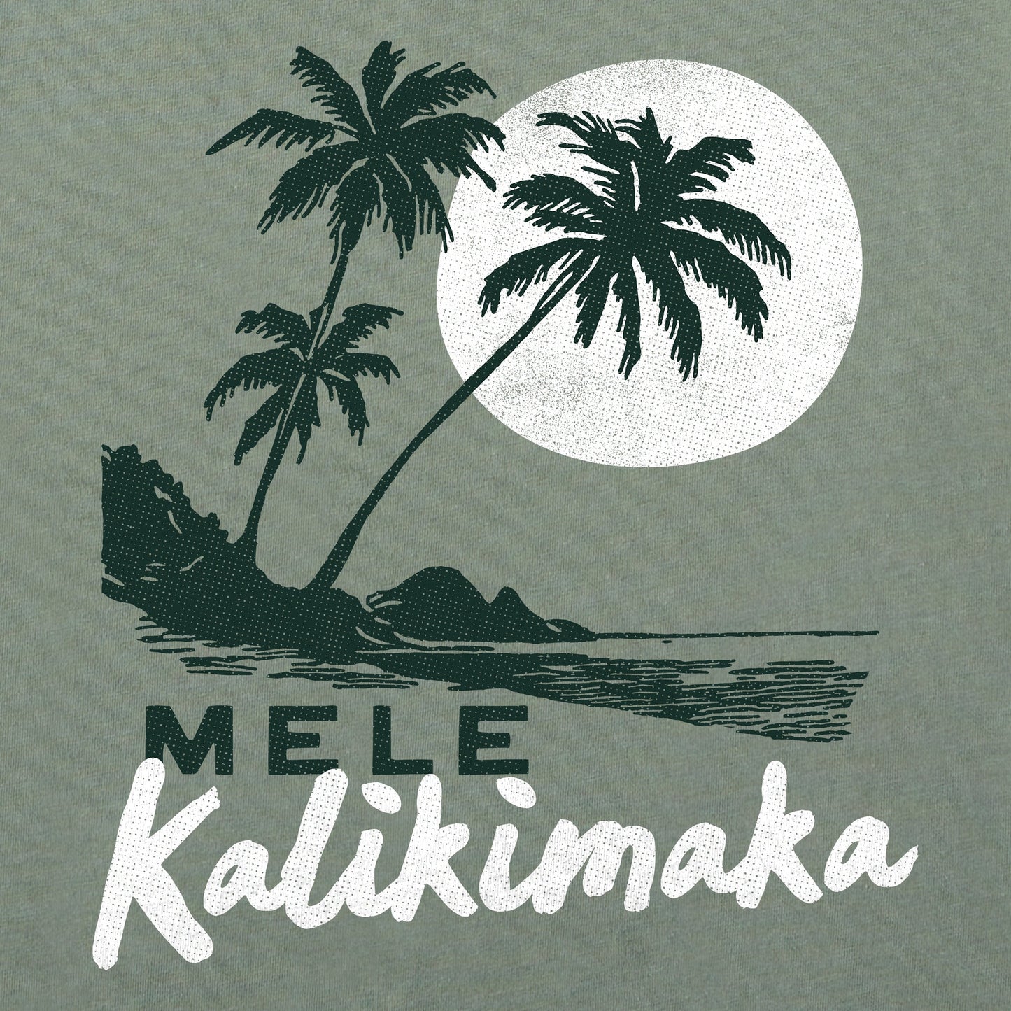 Men's Mele Kalikimaka Palms Short Sleeve Crusher Tee