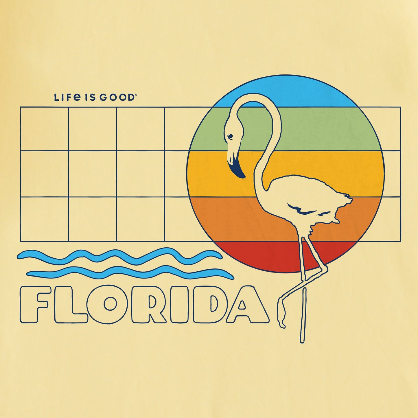 Men's Florida Flamingo Short Sleeve Crusher Tee