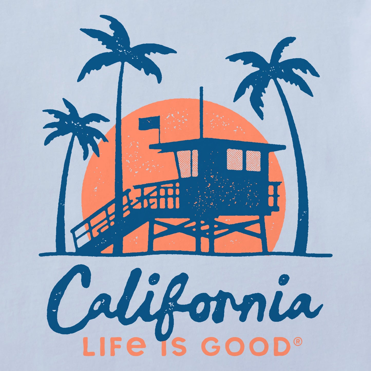 Women's California Lifeguard Station Short Sleeve Crusher Boxy Tee