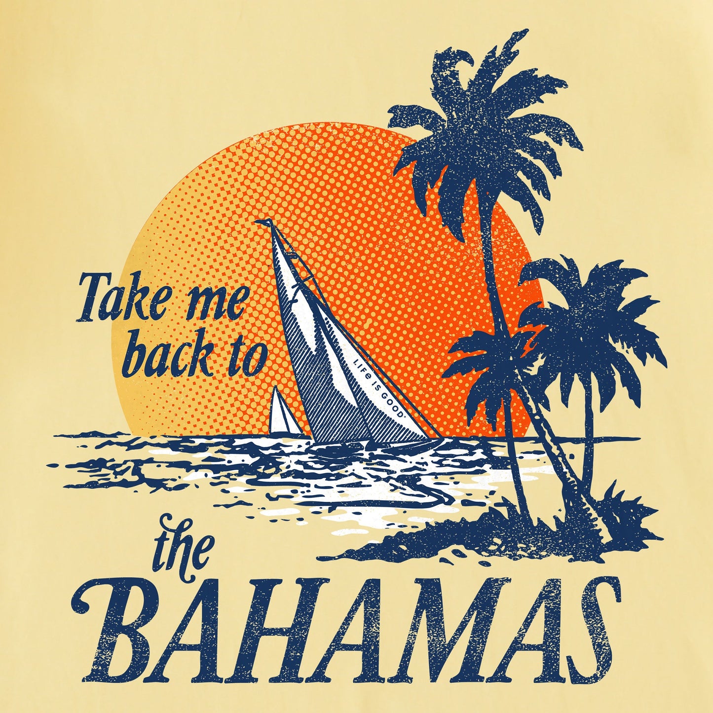 Women's Take Me Back to the Bahamas Short Sleeve Crusher Tee
