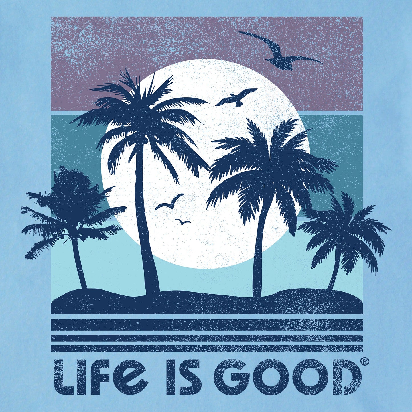 Men's Beachy Palms Short Sleeve Crusher Tee