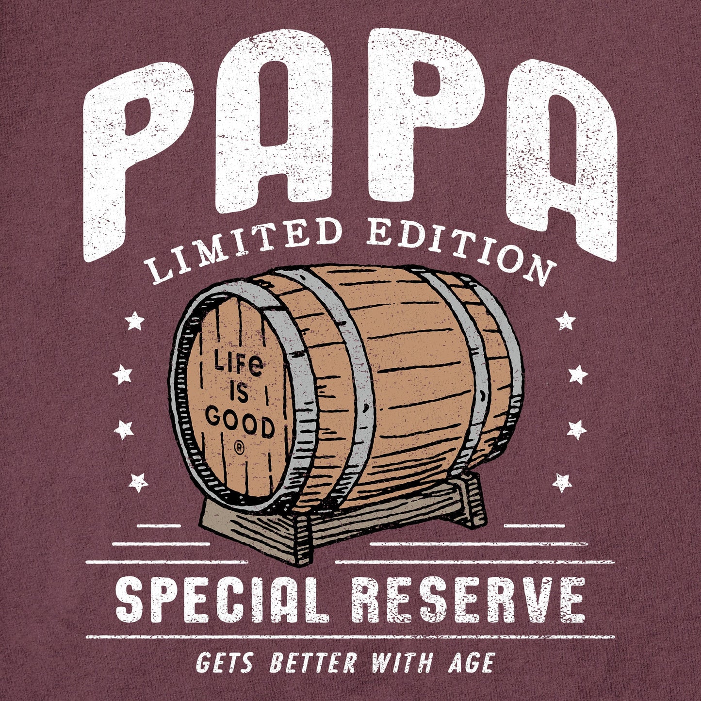 Men's Papa Whiskey Barrel Short Sleeve Crusher Tee