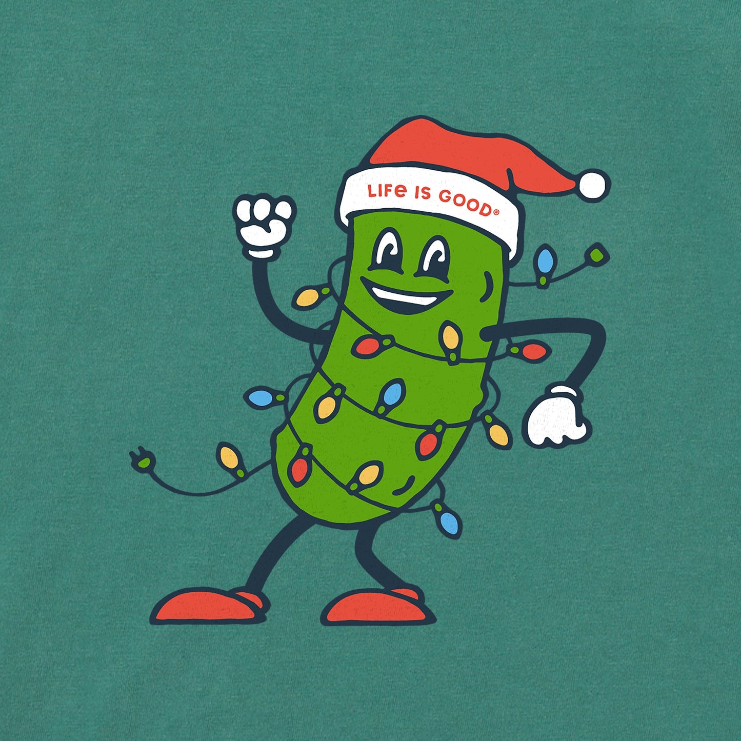 Women's Christmas Pickle Short Sleeve Crusher Tee
