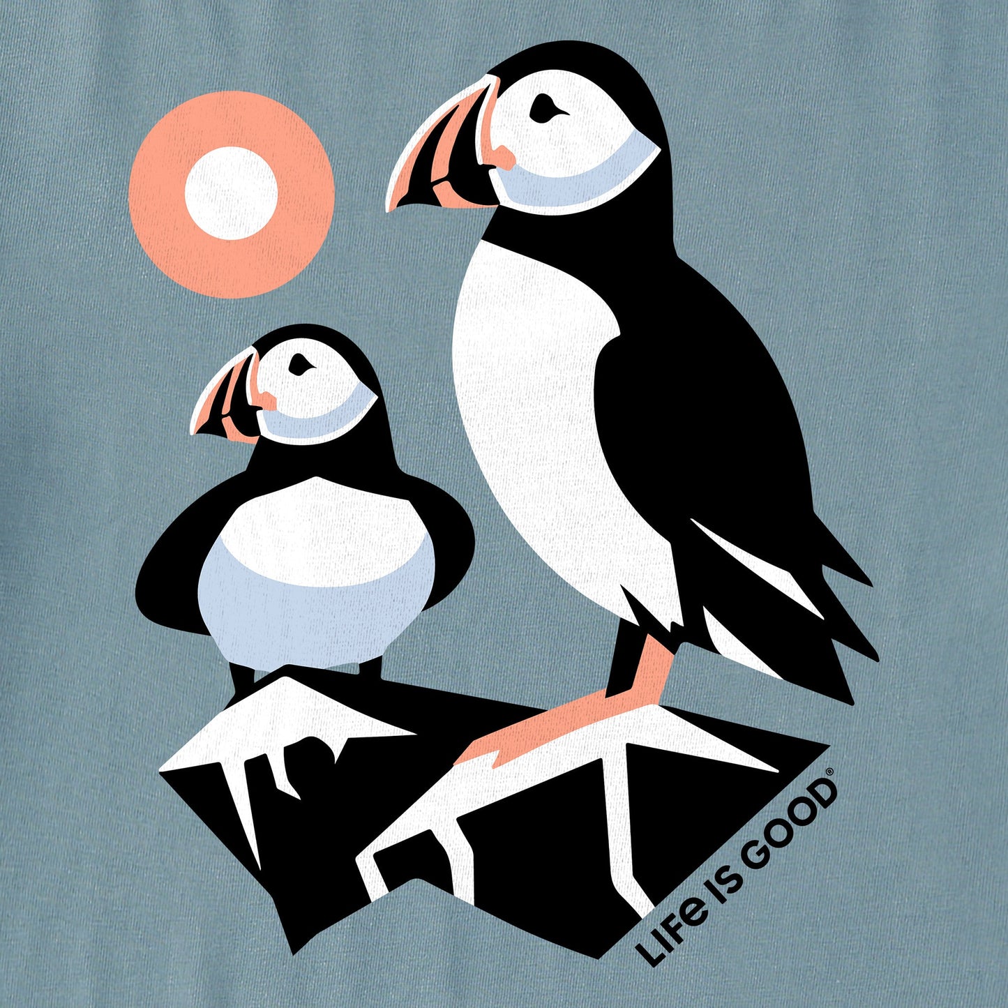 Men's Pair of Puffins Short Sleeve Crusher Tee