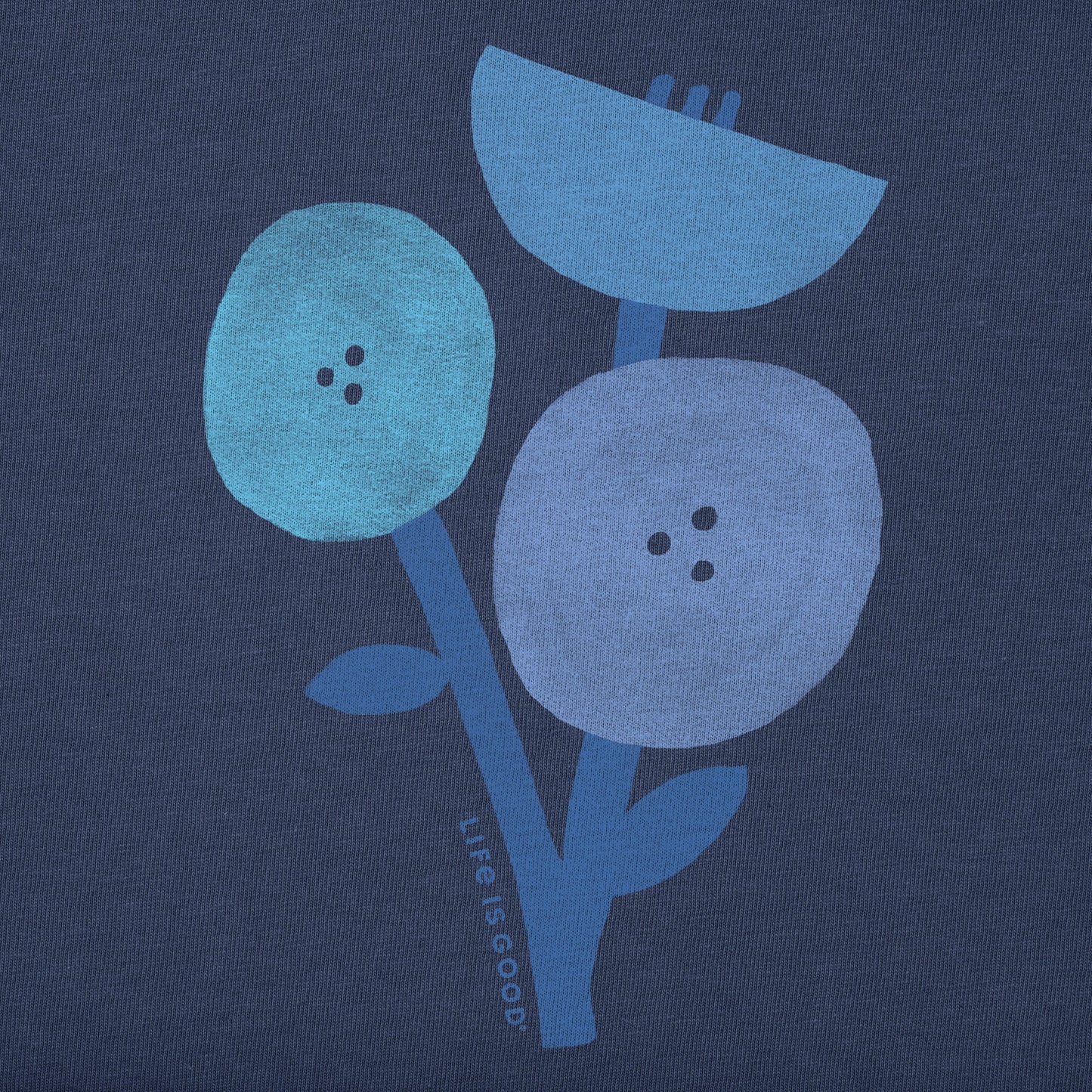 Women's Simple Flowers Short Sleeve Crusher Boxy Tee